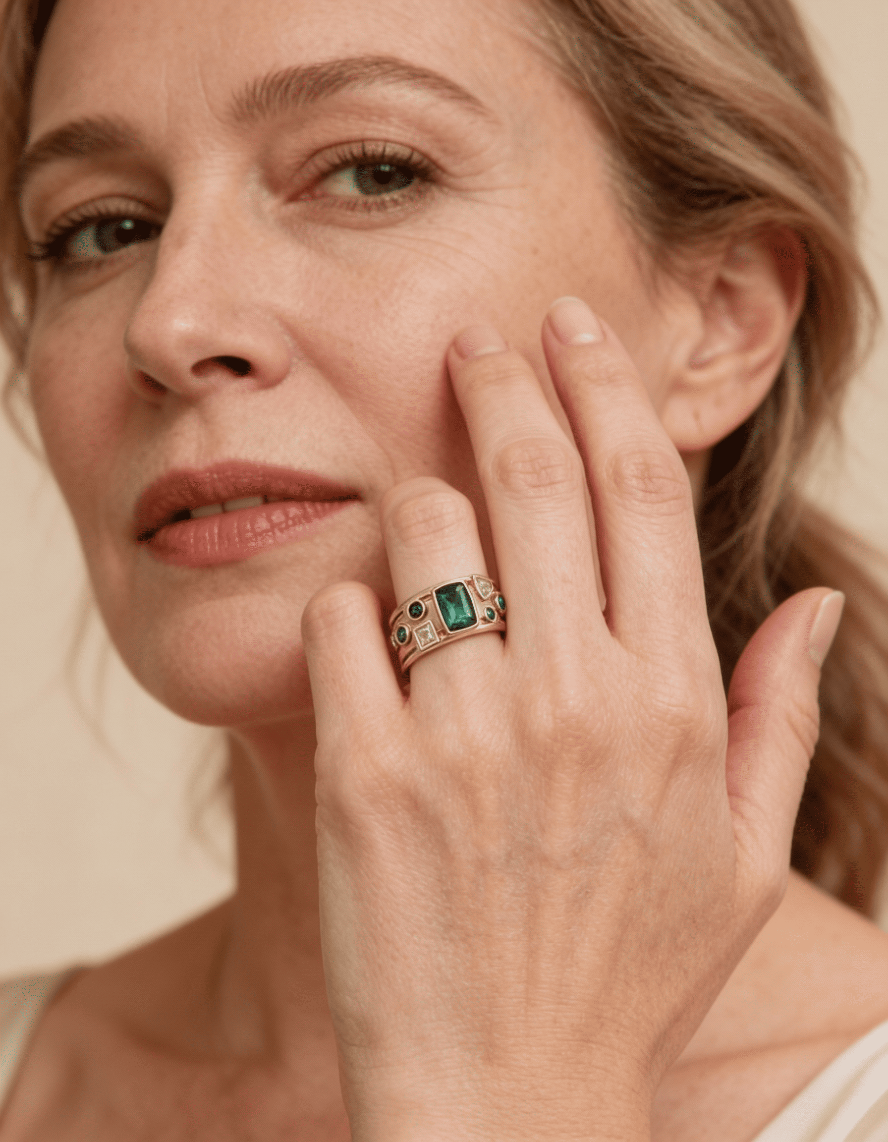 Colourful Crystal Ring