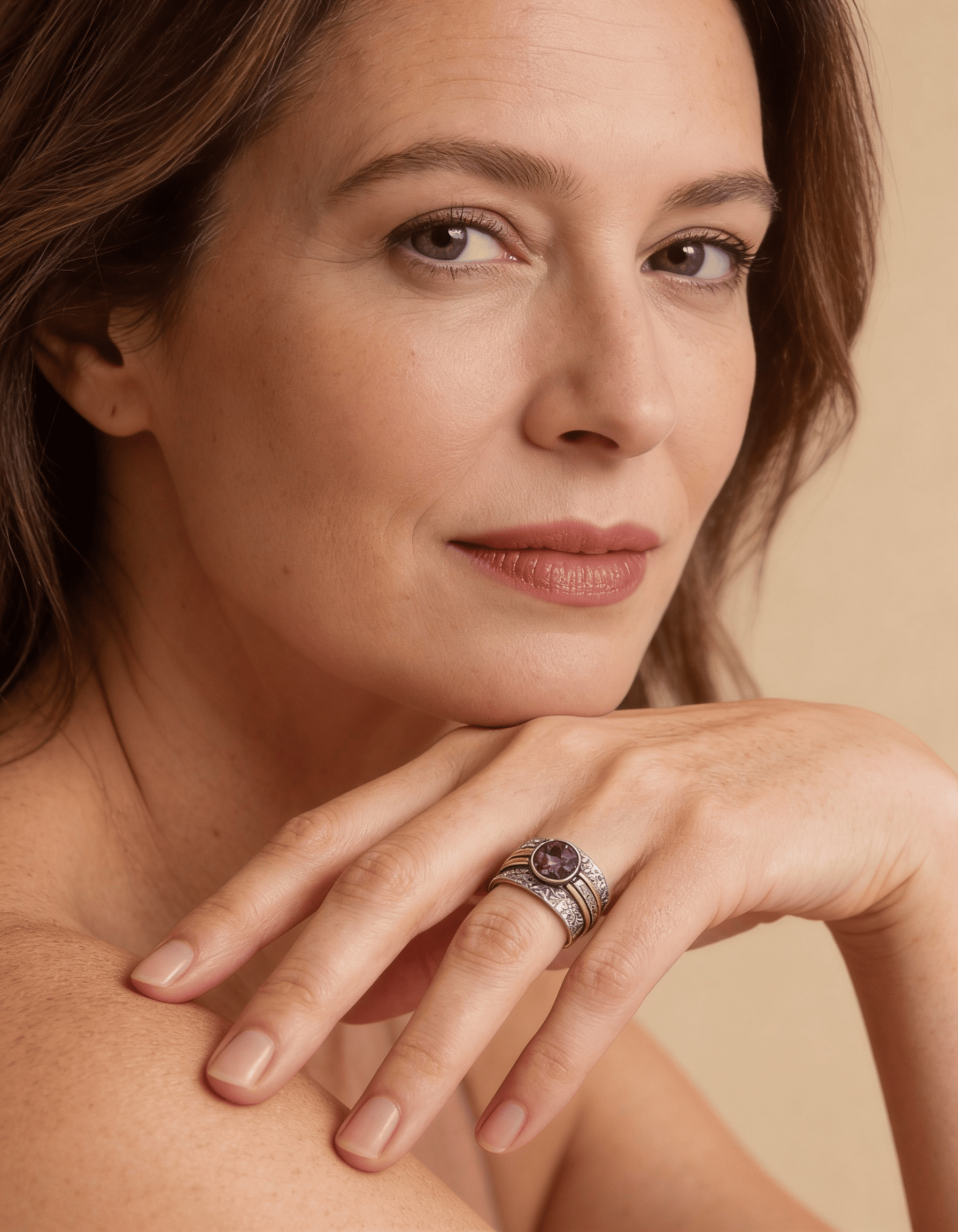 Bohemian Crystal Meditation Ring