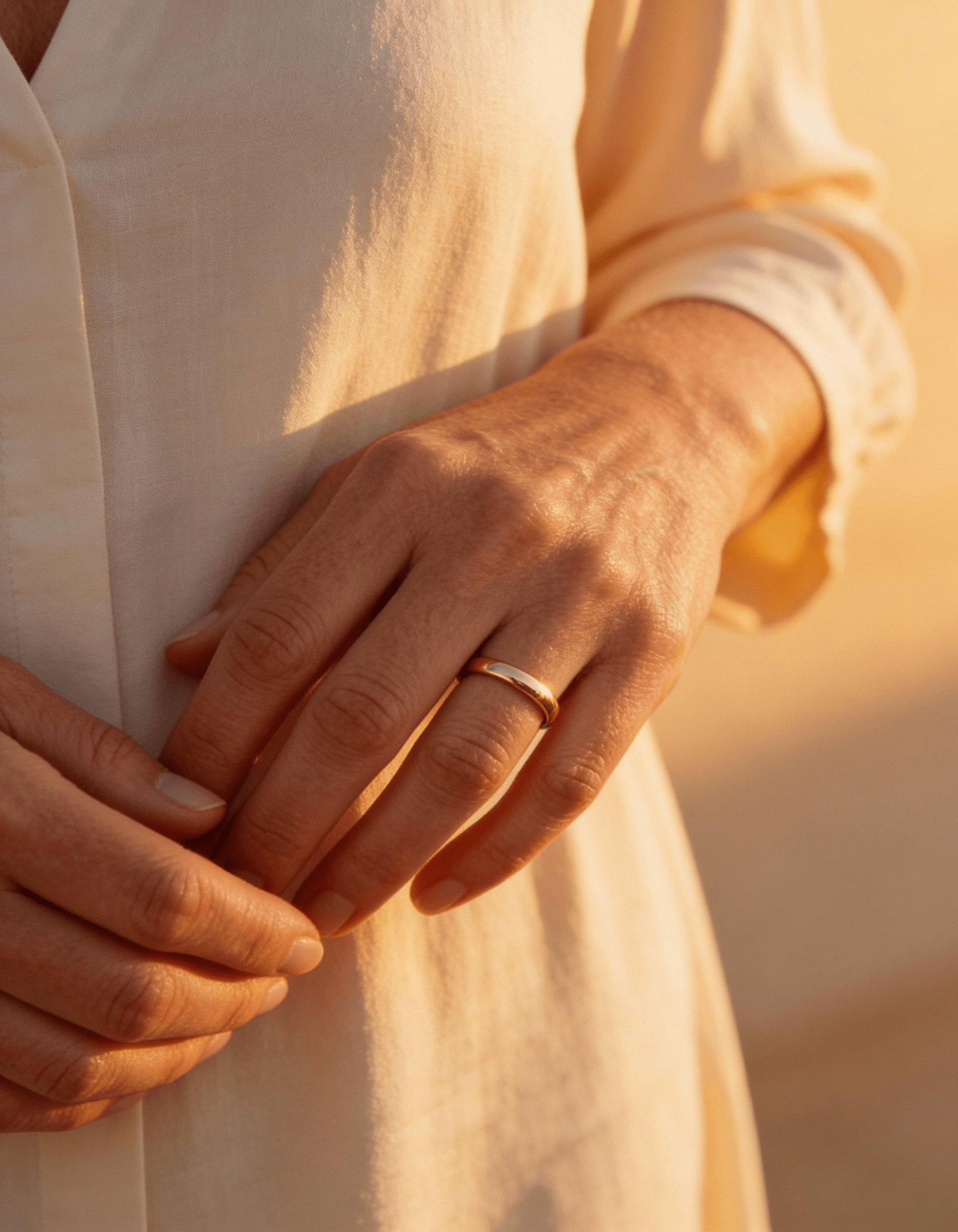 Simple Gold and Silver Ring