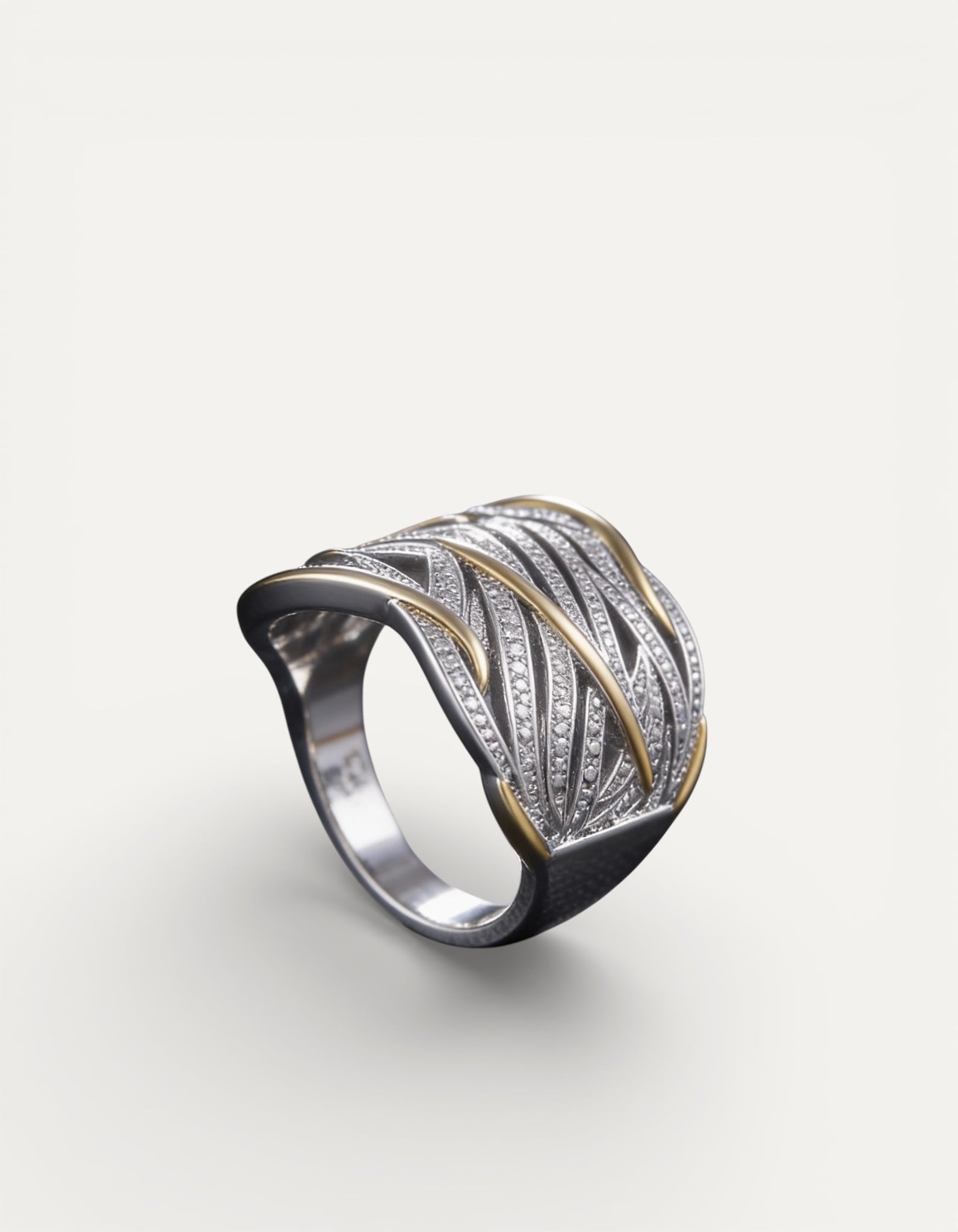 Elegant Multi-Layer Twisted Ring