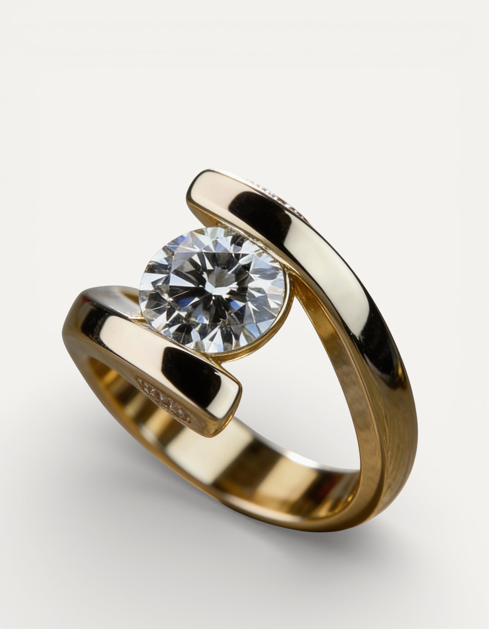 Vintage Spiral Cubic Zirconia Ring