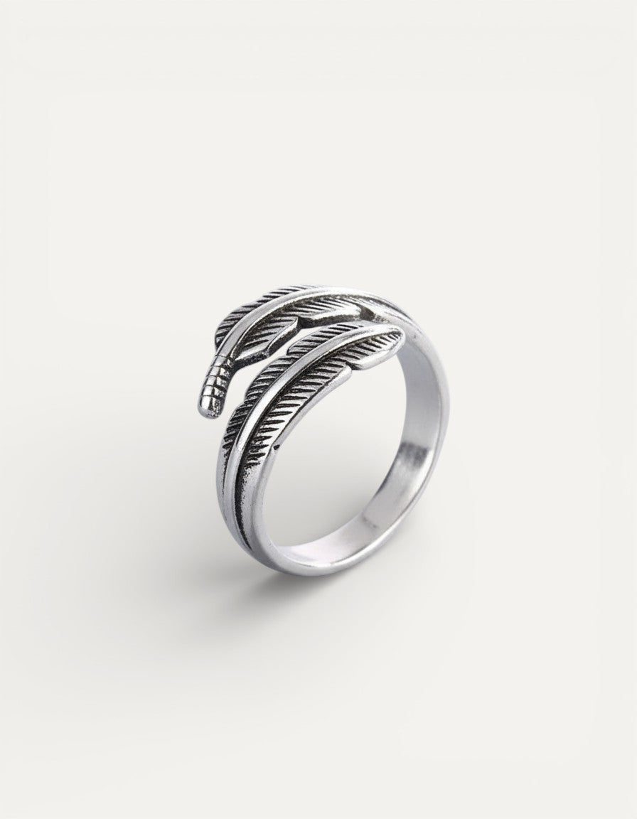 Angel's Feather - Adjustable Memorial Ring