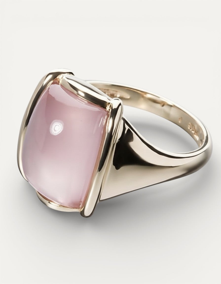 Vintage Rose Gold Square Ring