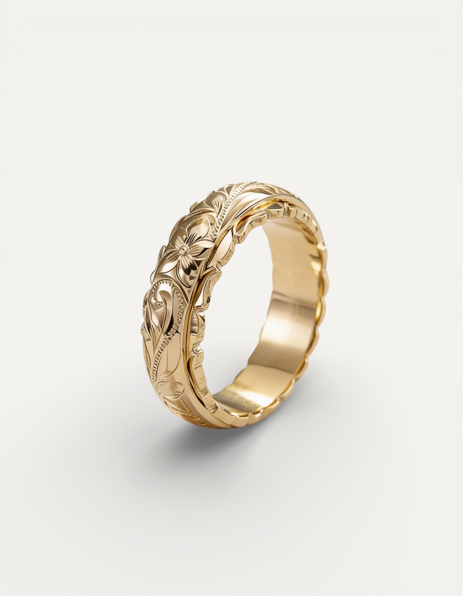 Vintage Gold Flower Ring