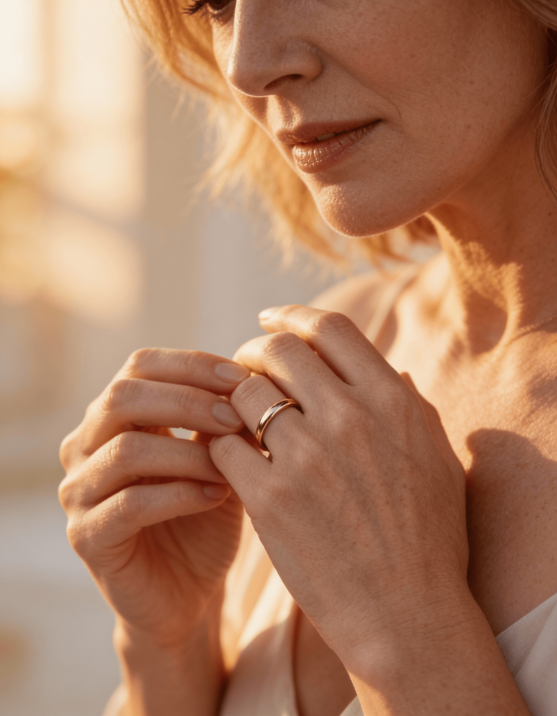 Simple Gold and Silver Ring