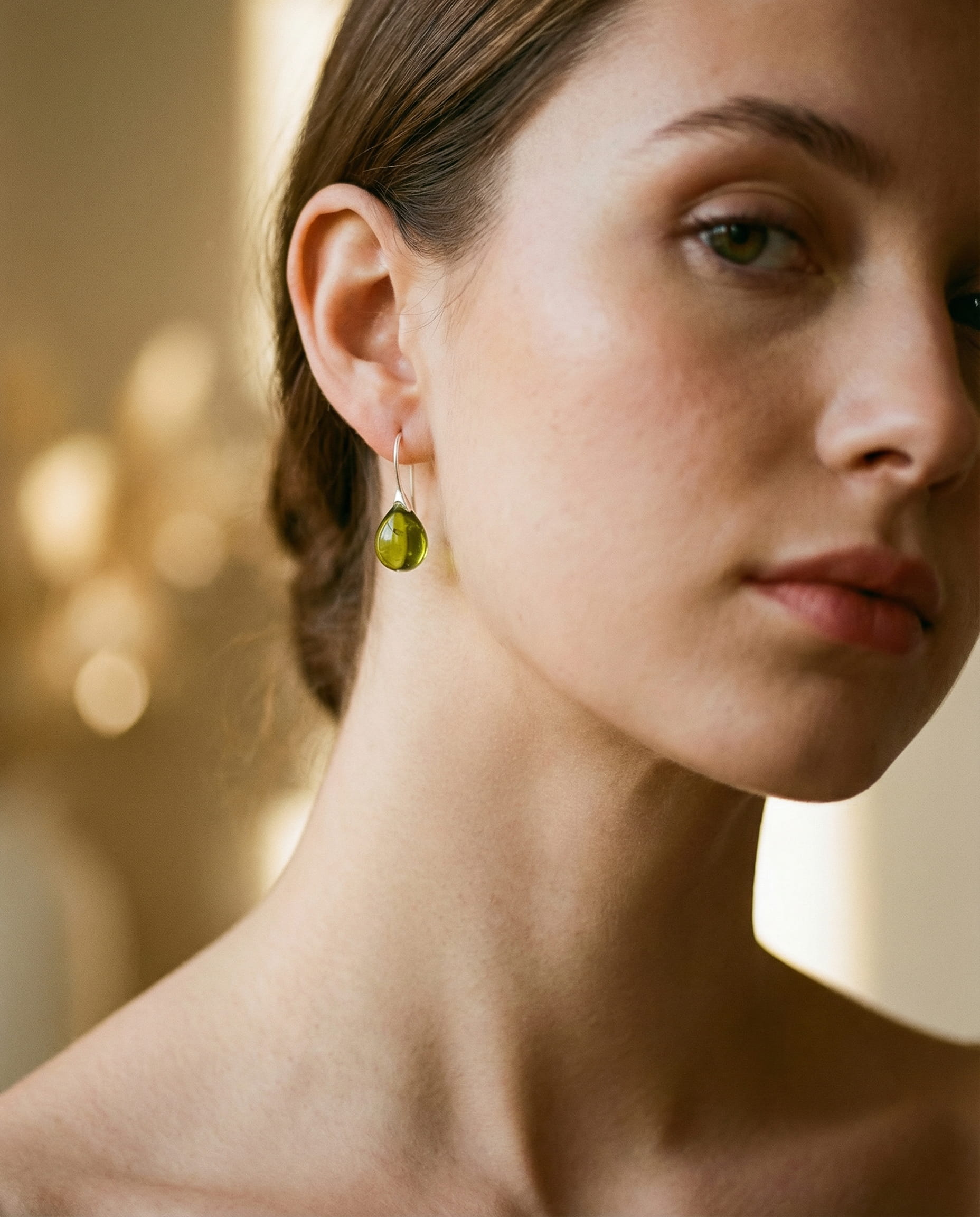 Inlaid Opal Earrings