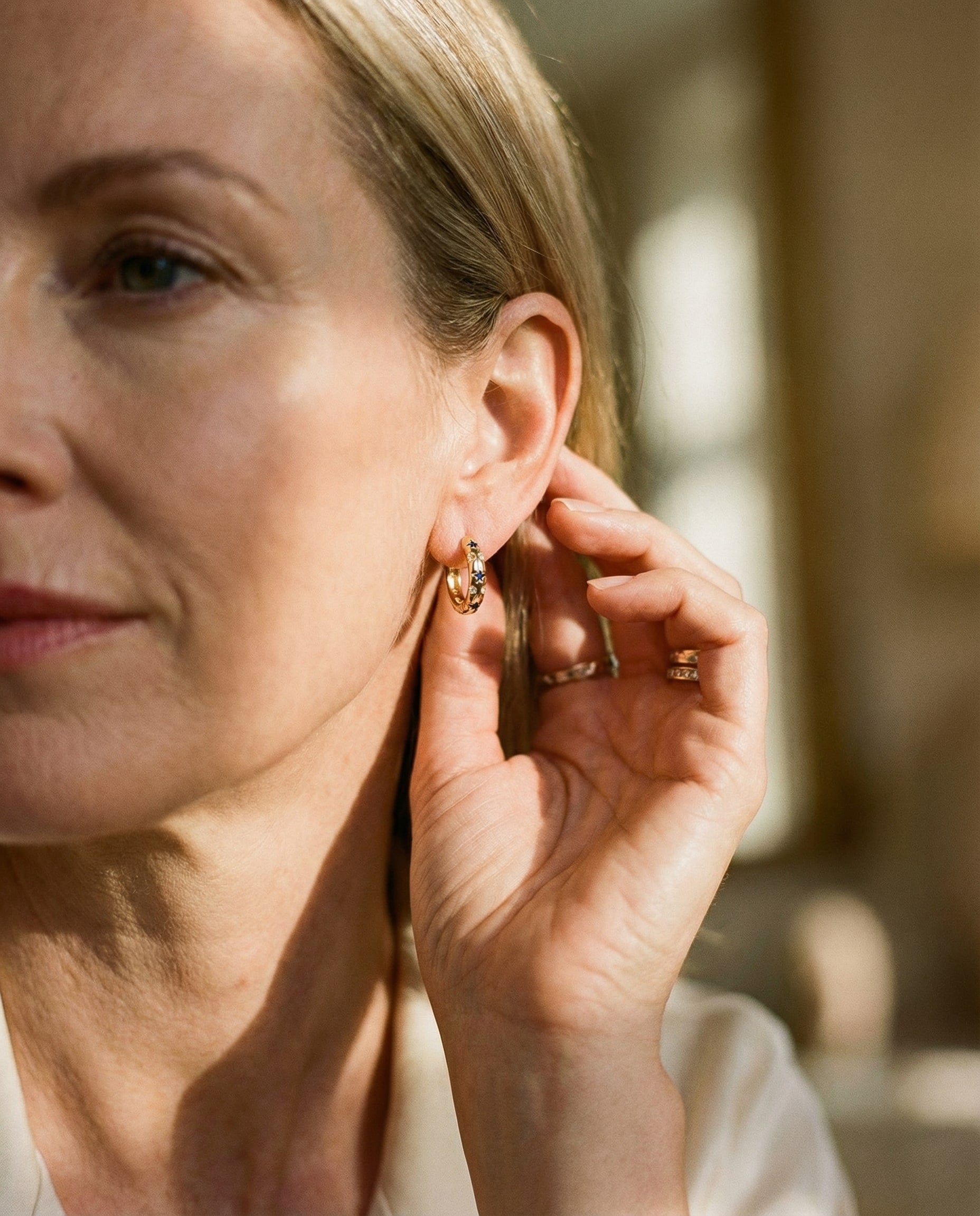 Vintage Gold Intense Sparkle Earrings