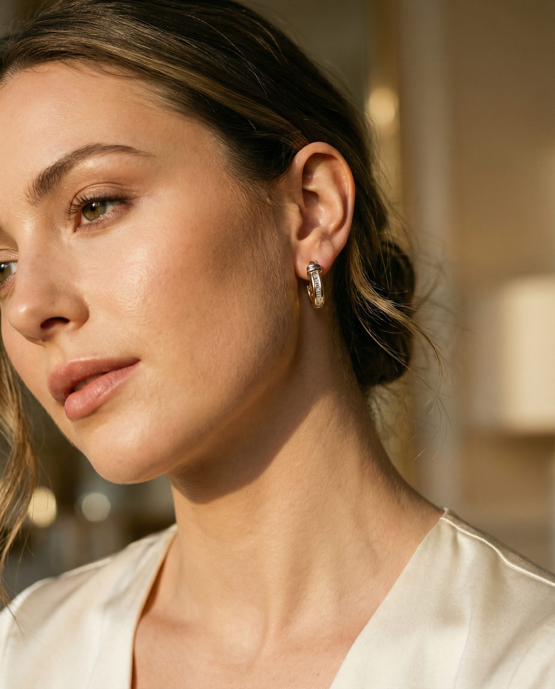 Vintage Gold Diamond Earrings