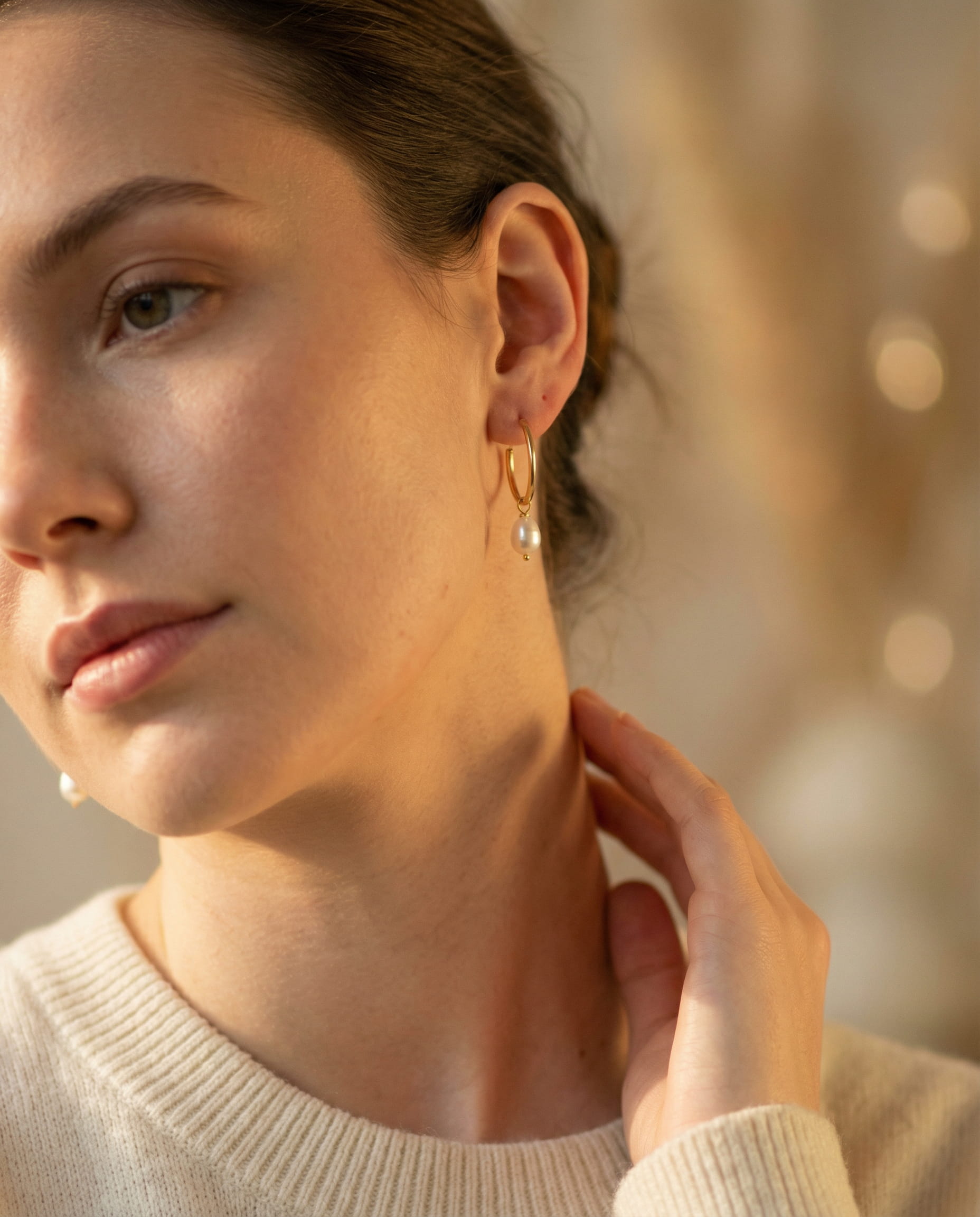 Silver Turquoise Crystal Earrings