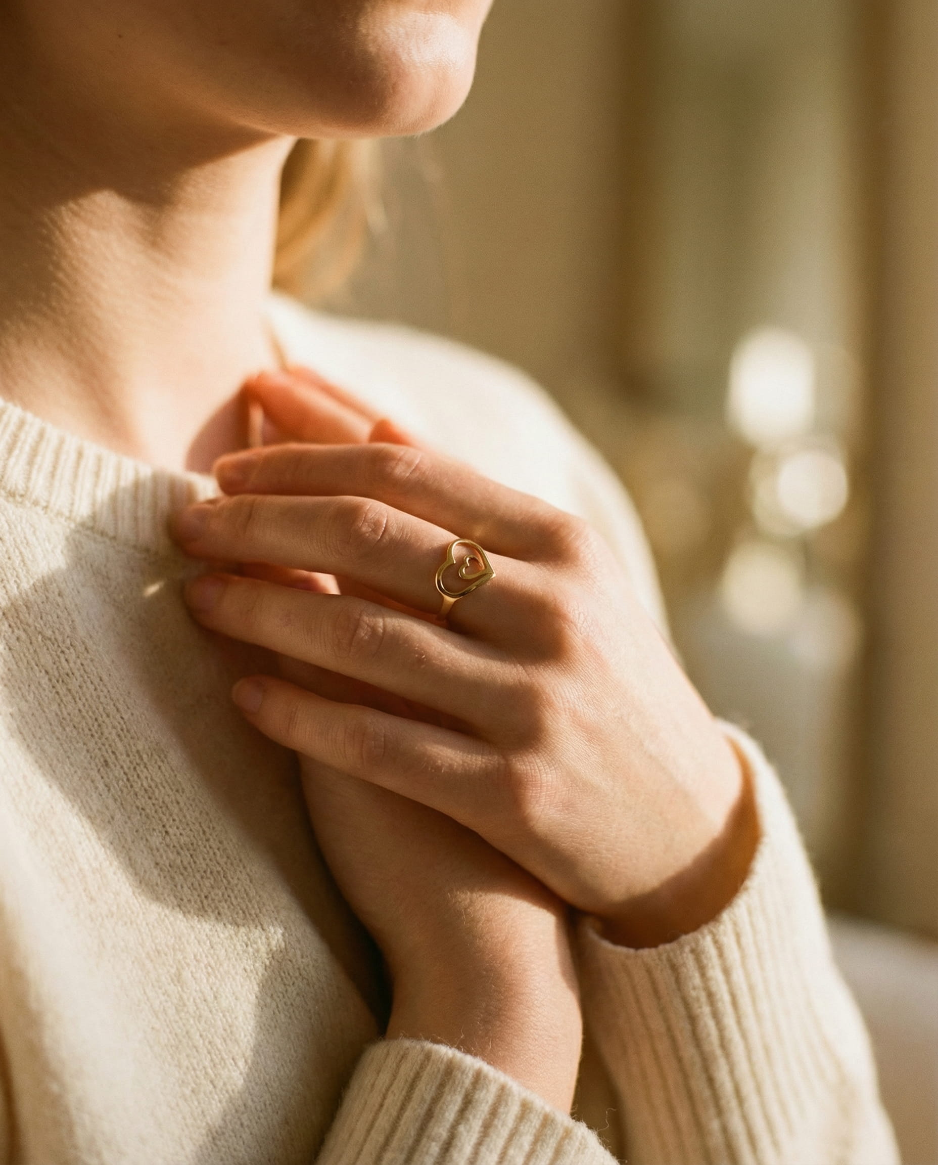 Gold Heart Ring