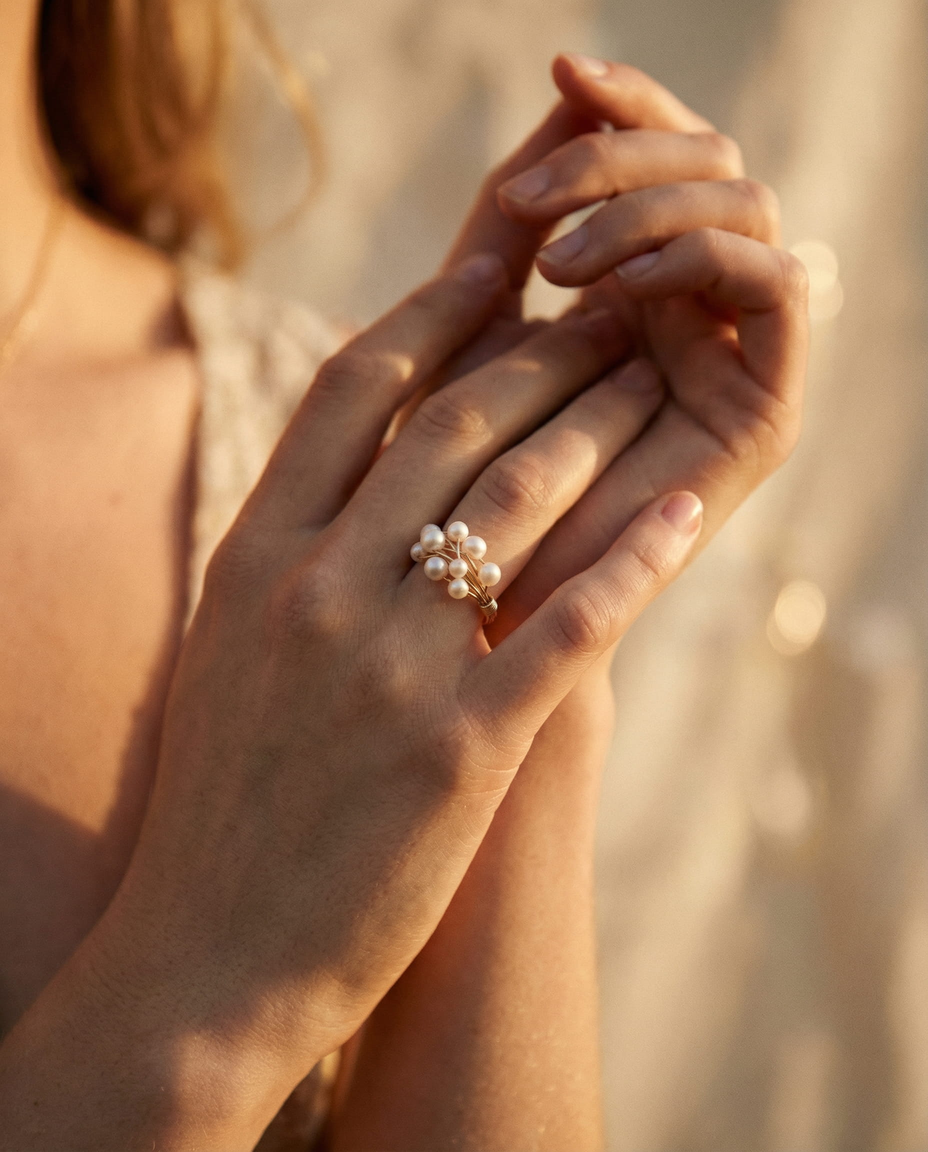 Vintage Pearl Nest Ring
