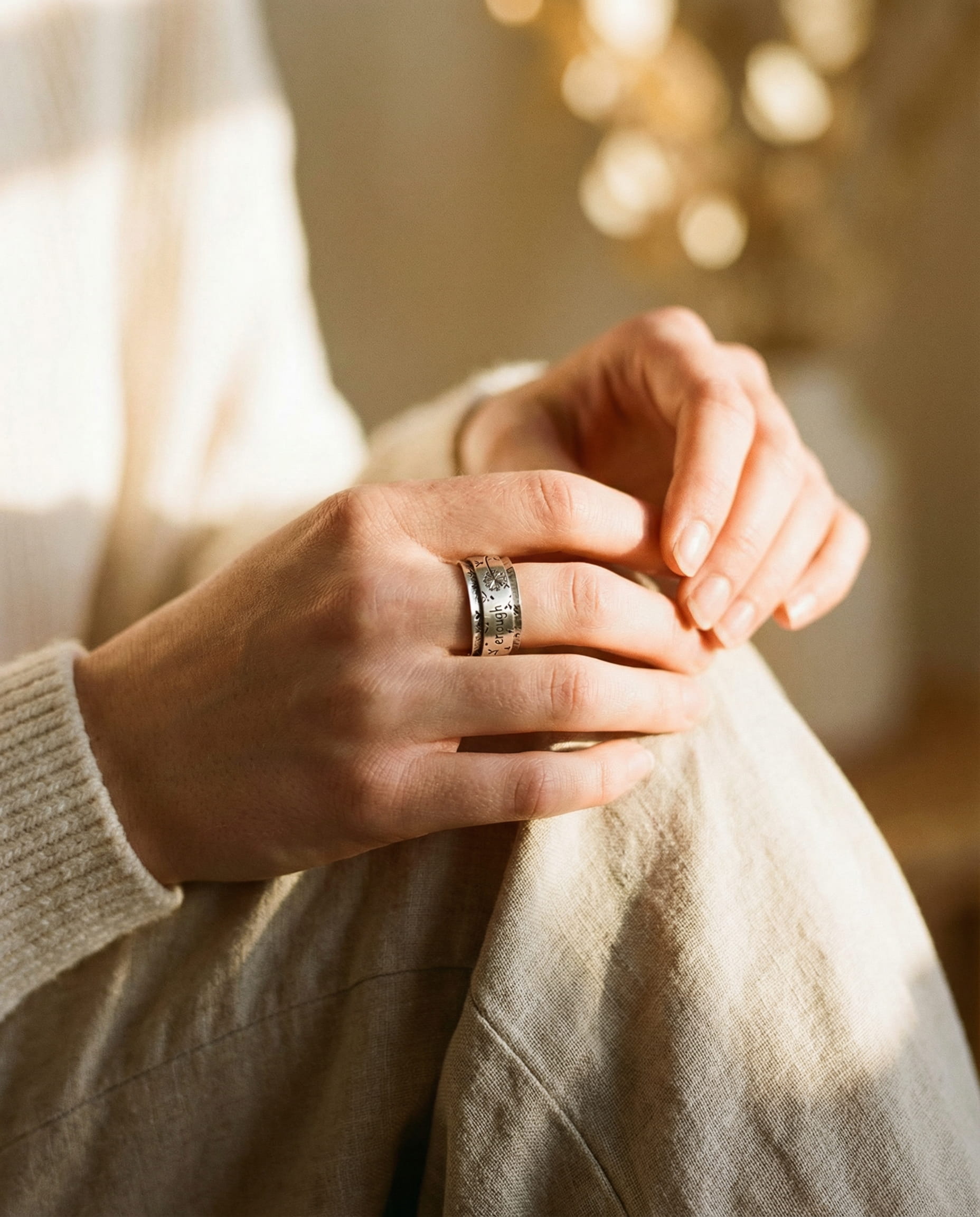 Dandelion Meditation Ring