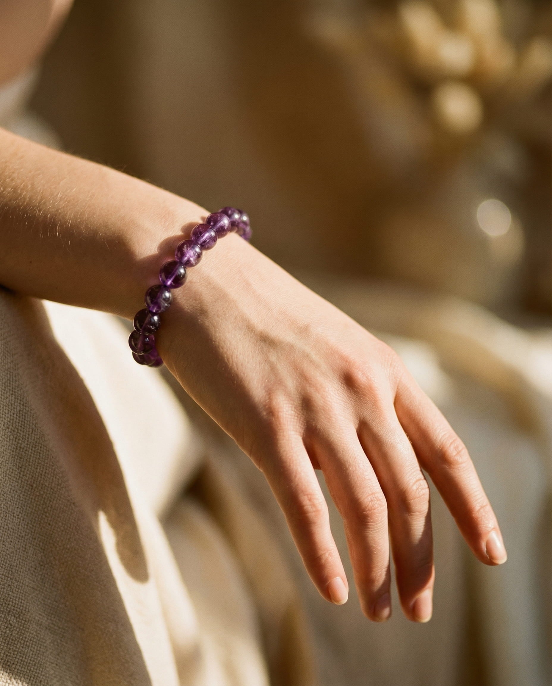 Valeria Purple Pearl Bracelet