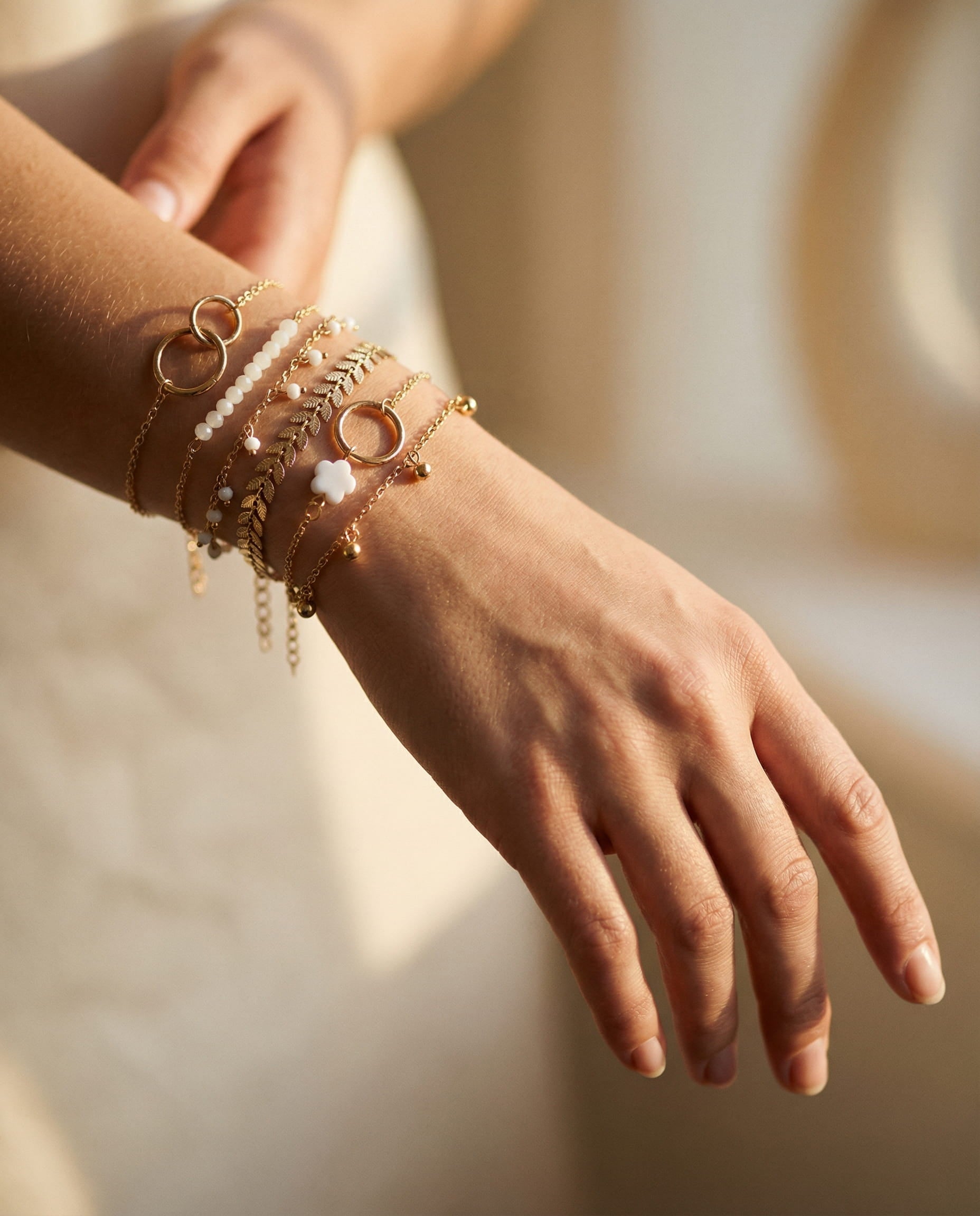 Boho Gold Bracelet Set