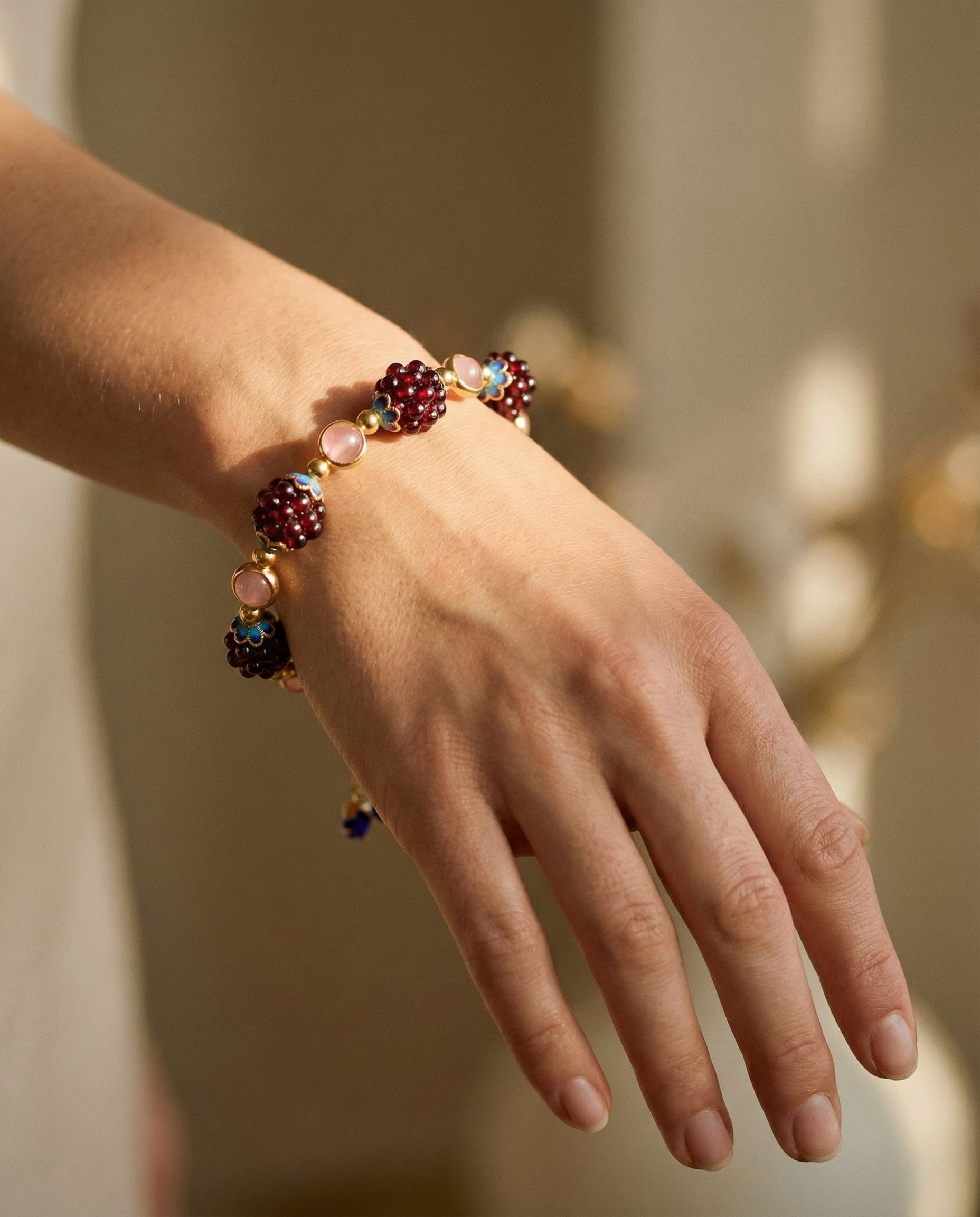 Garnet Stone Bracelet