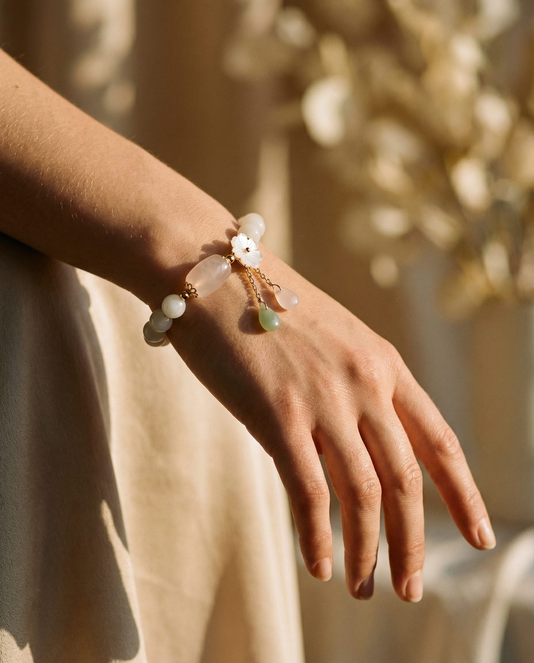 Aquamarine Pearl Bracelet