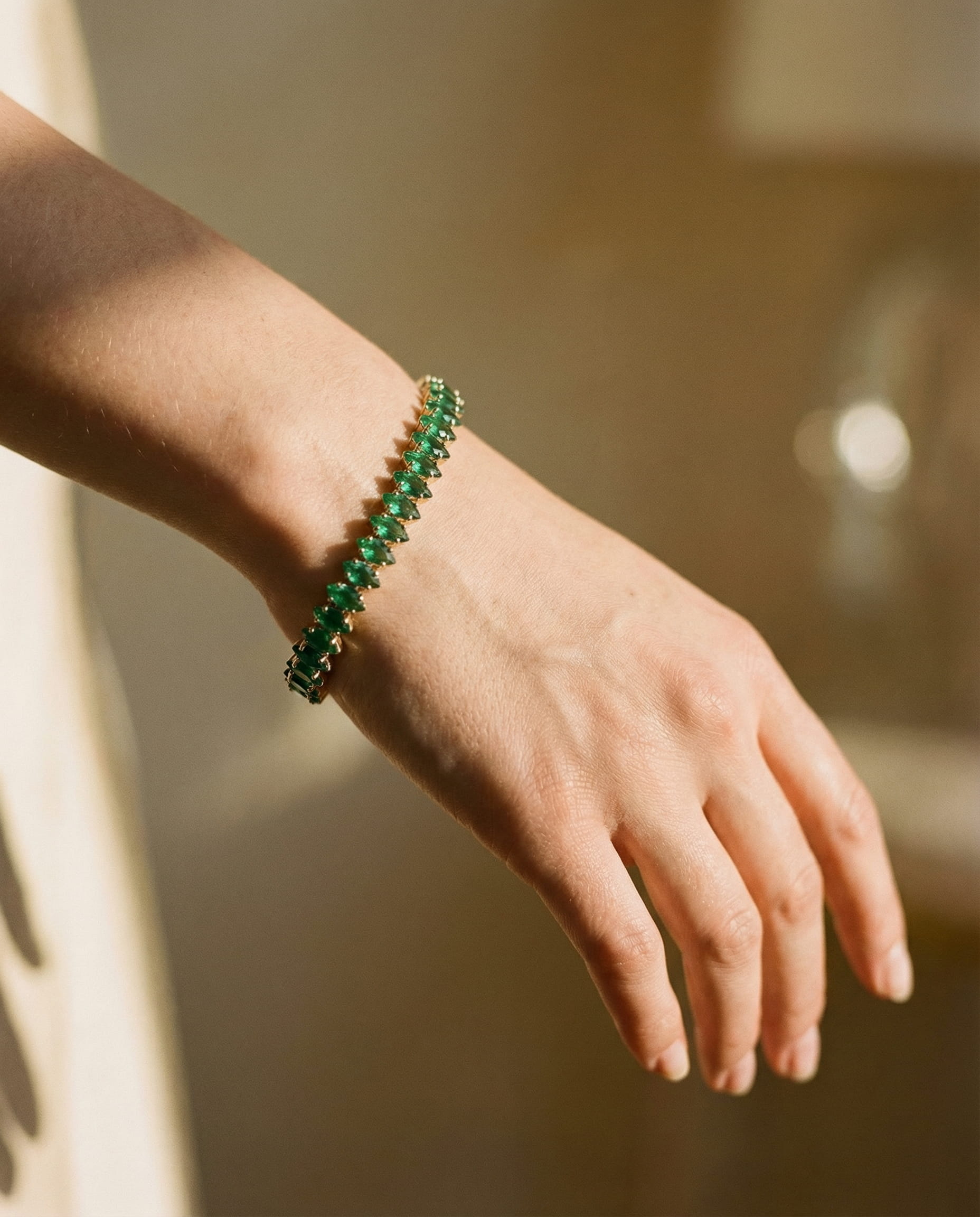 Emerald Stone Bracelet
