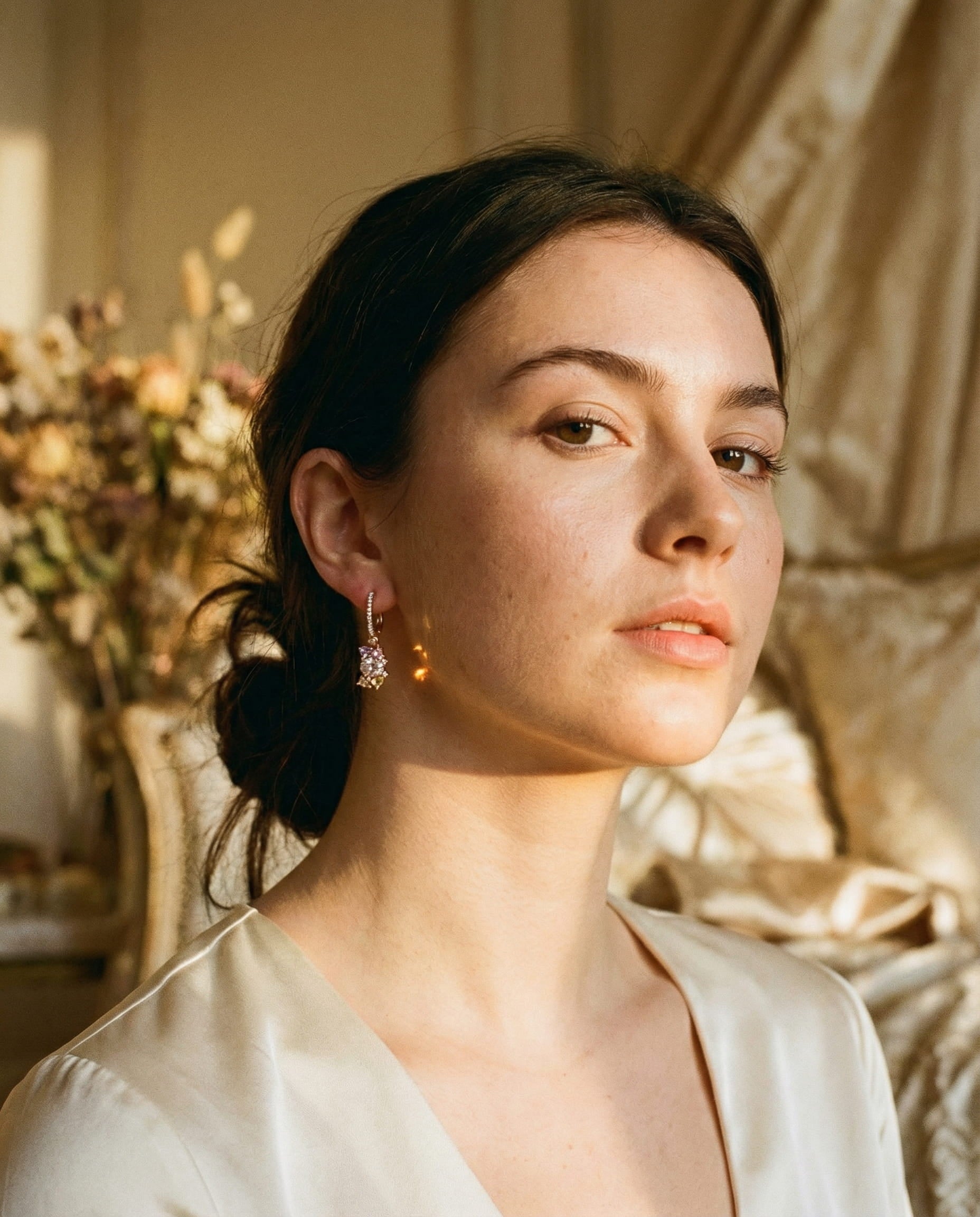 Elegant Colourful Crystal Earrings