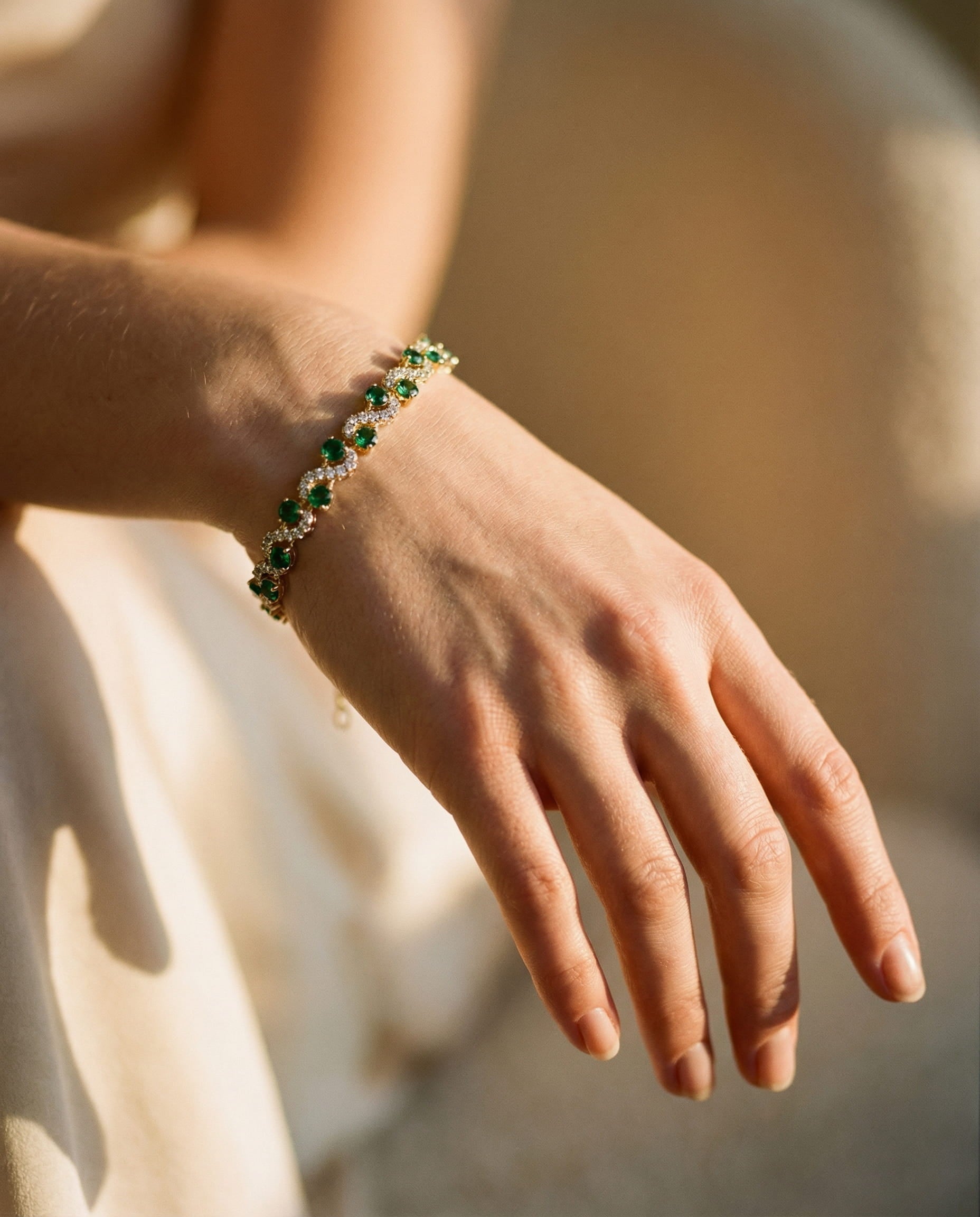 Diana Emerald Bracelet