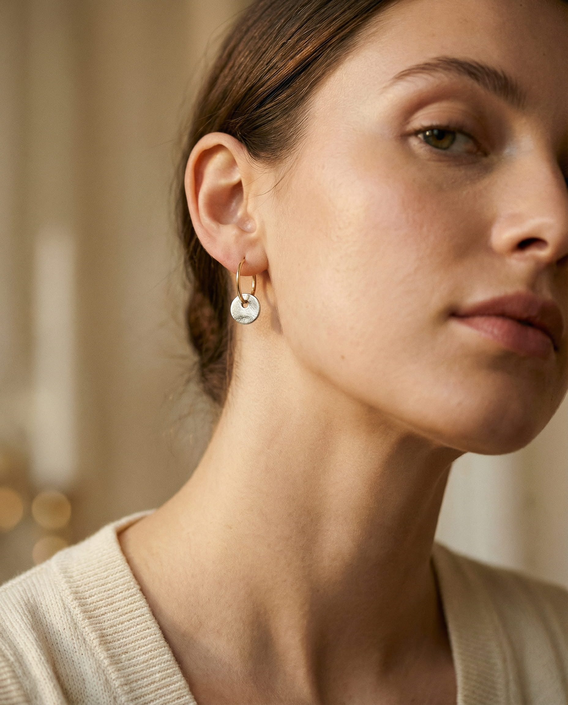 Gold and Silver Earrings