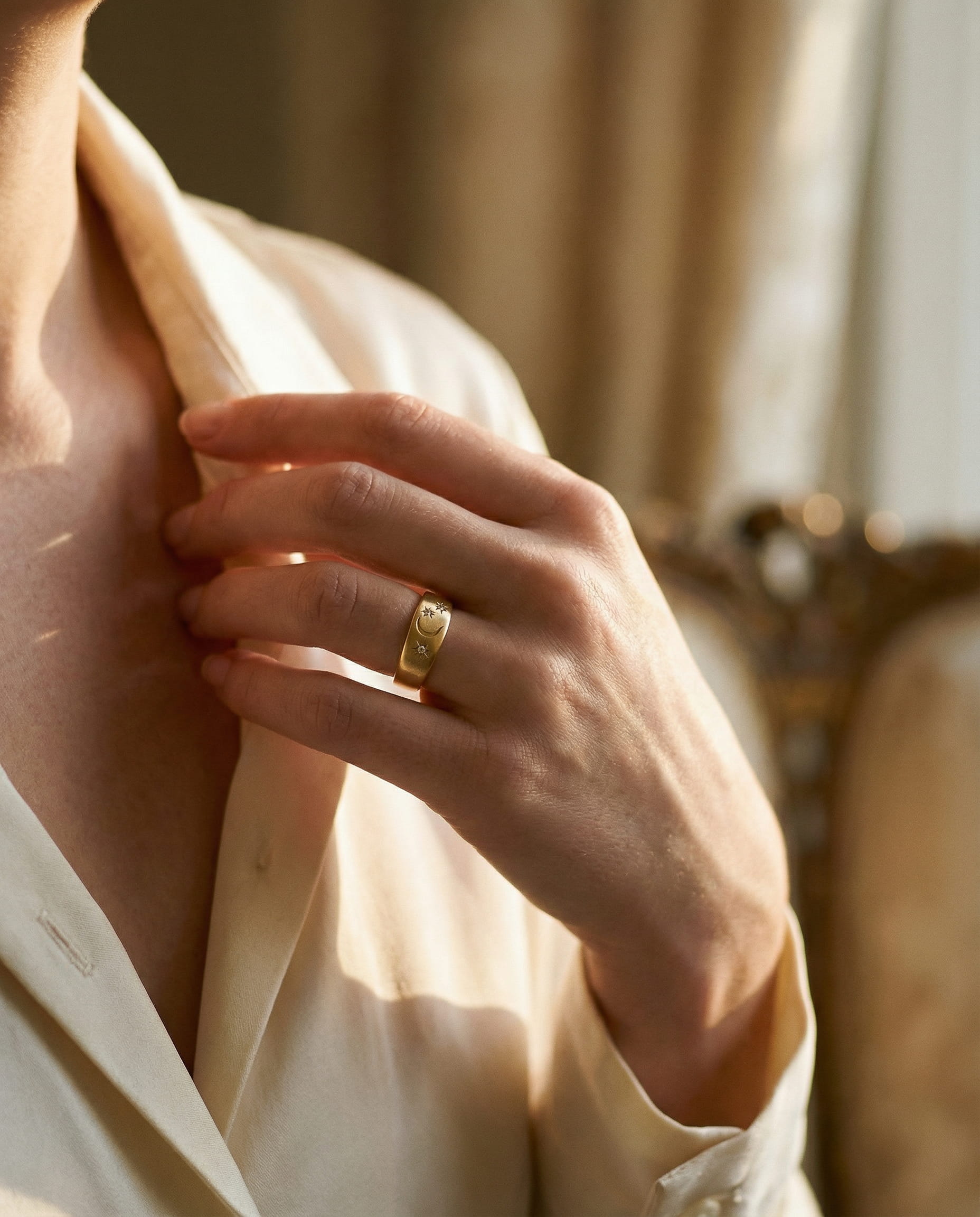 Vintage Sterling Silver and Gold Ring