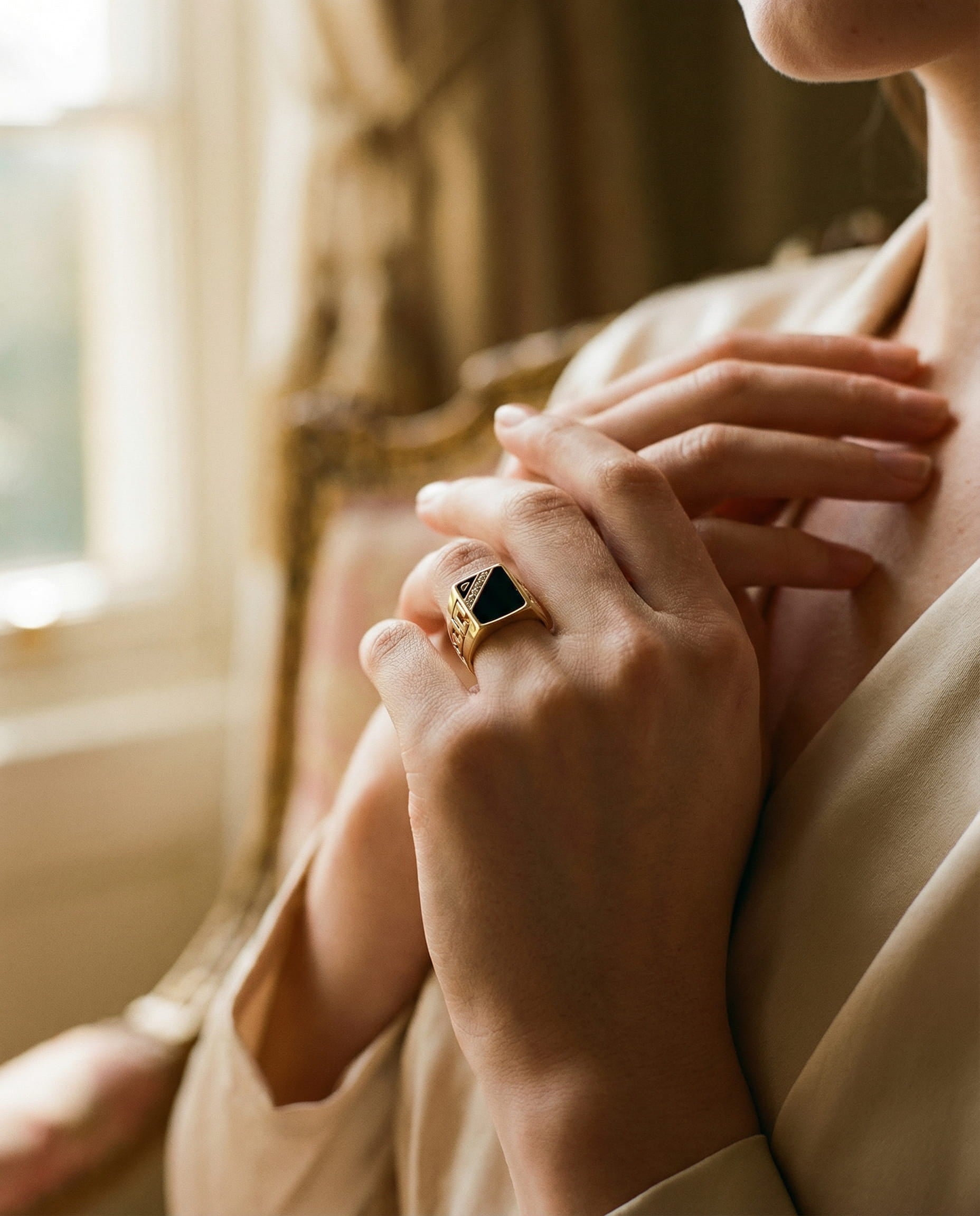 Old Money Gold Crystal Ring