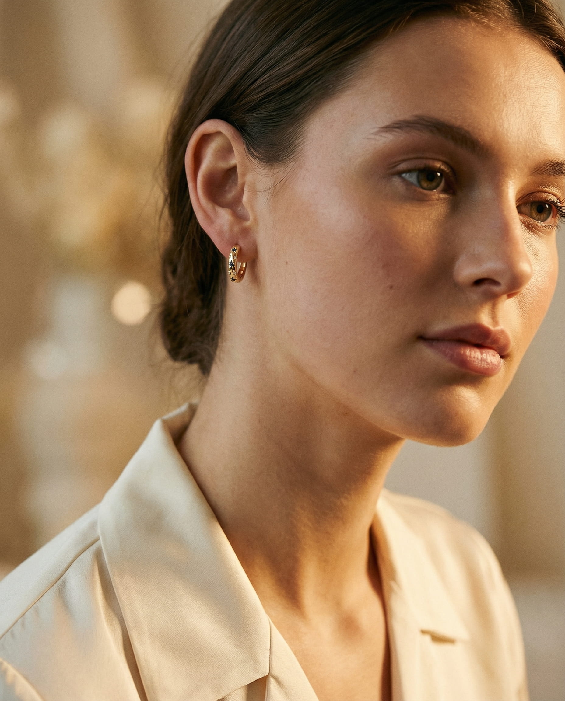 Vintage Gold Intense Sparkle Earrings