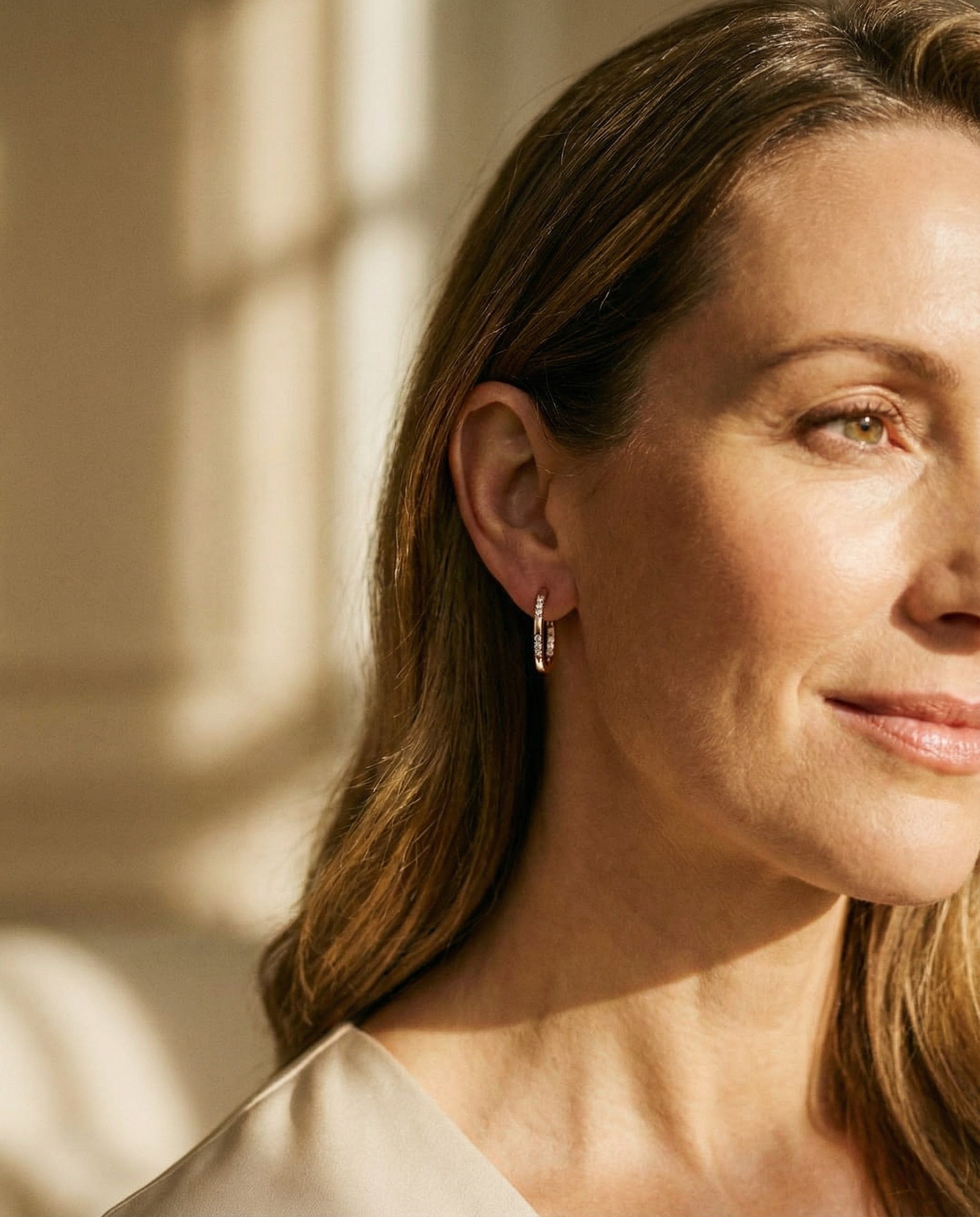 Elegant Gold Cubic Zirconia Earrings