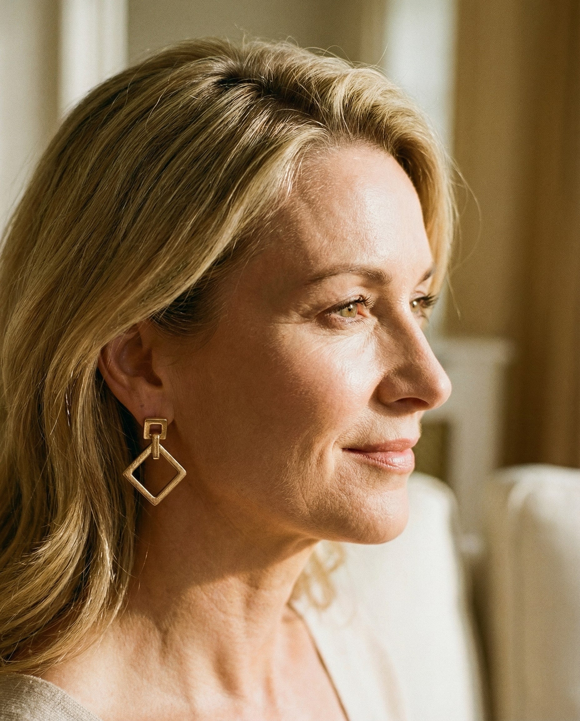 Gold-Plated Multi-Layer Earrings