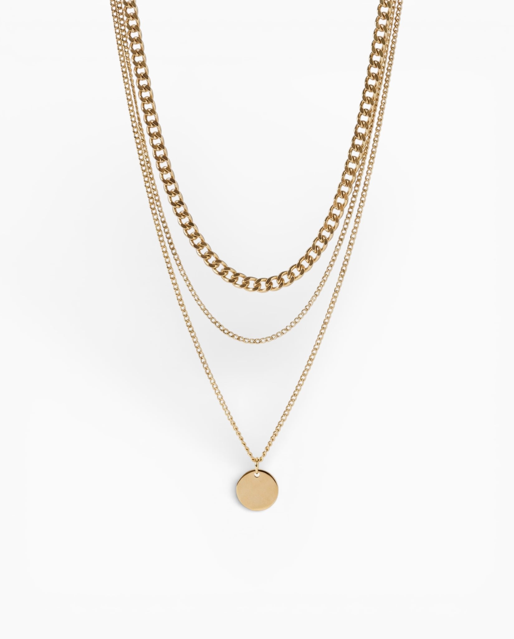 Gold and Silver Plated Necklace