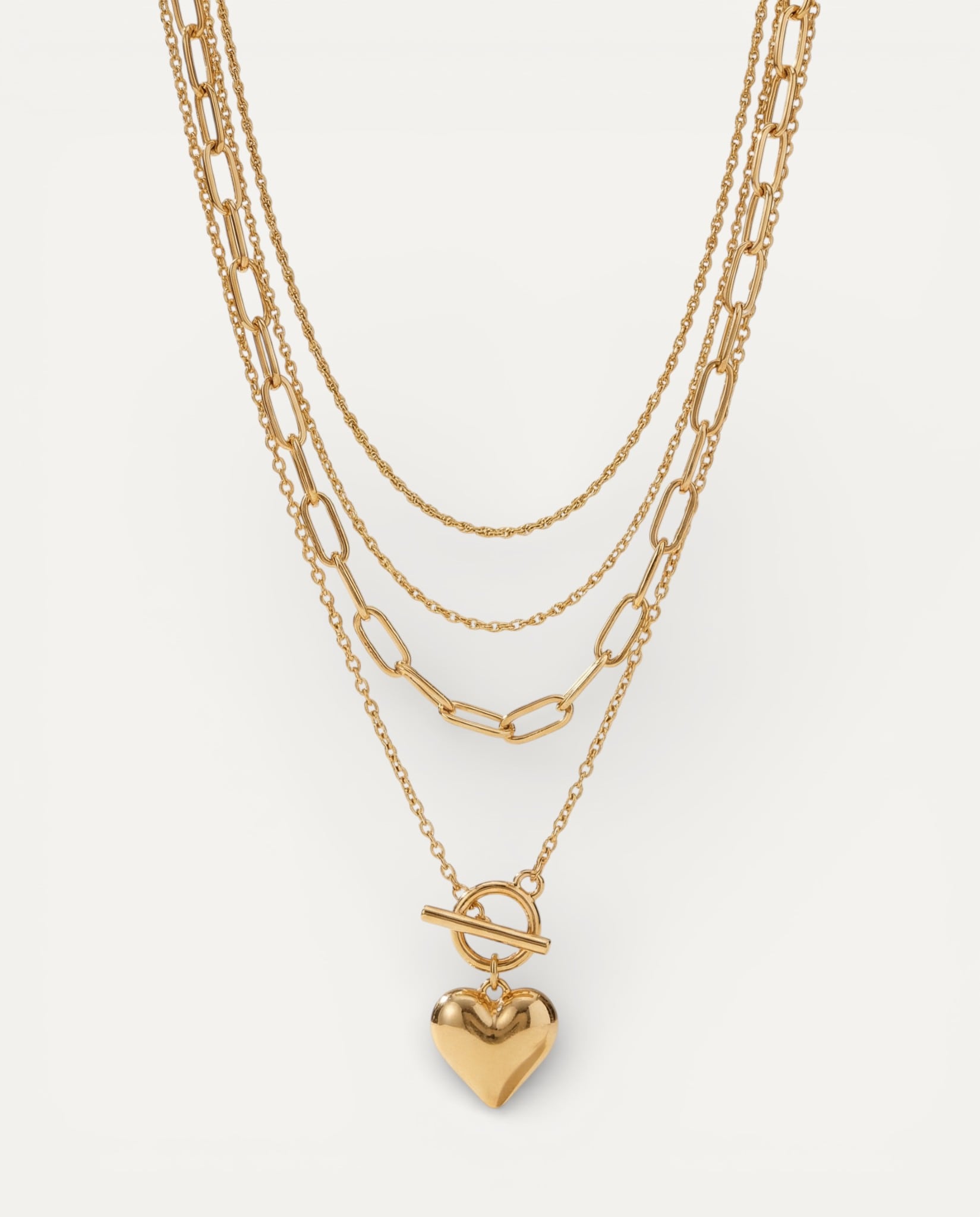 Layered Heart Necklace