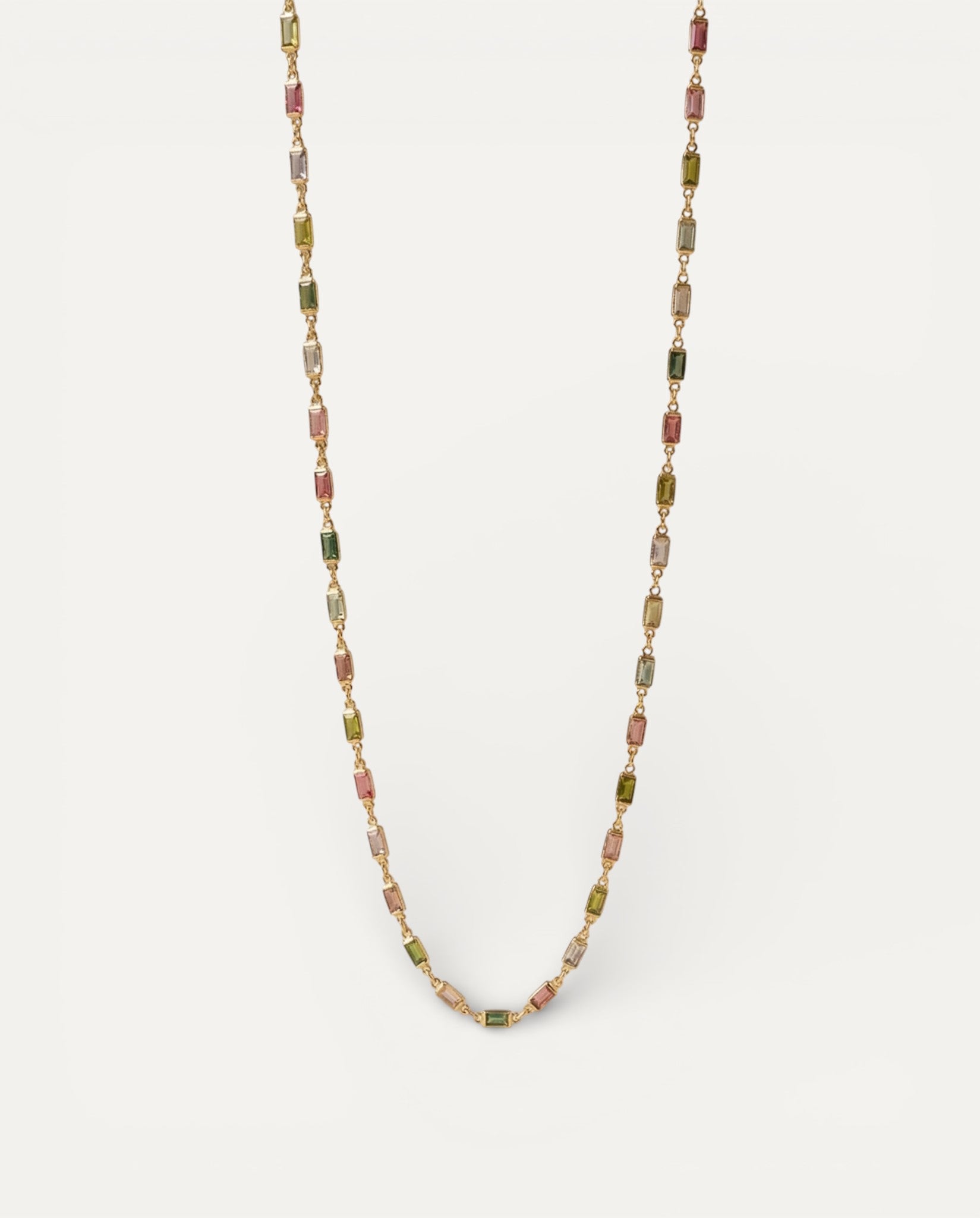 Isabella Multicoloured CZ Stone Necklace