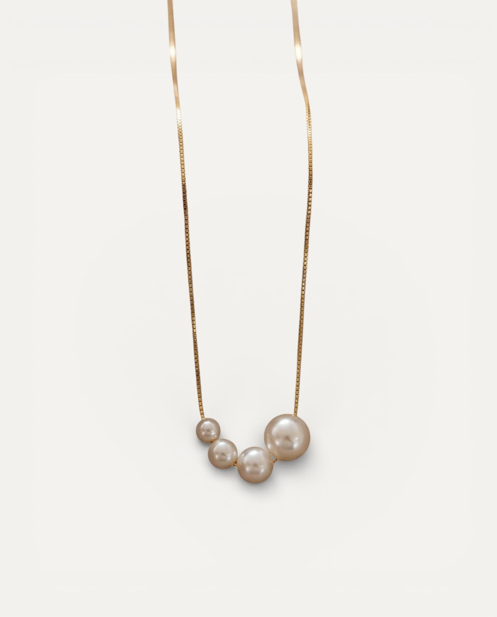 Gold Freshwater Pearl Necklace