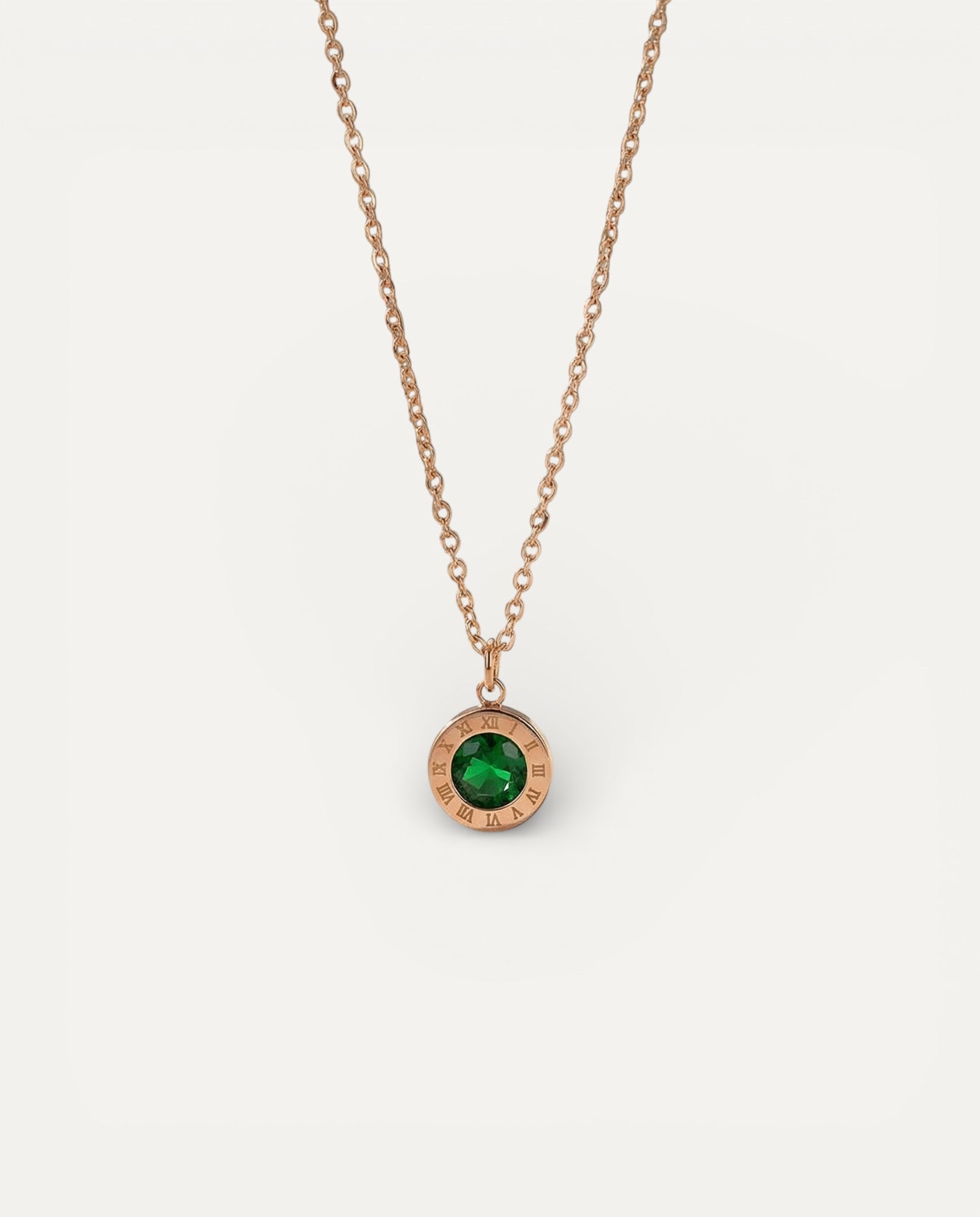 Gold Emerald Necklace