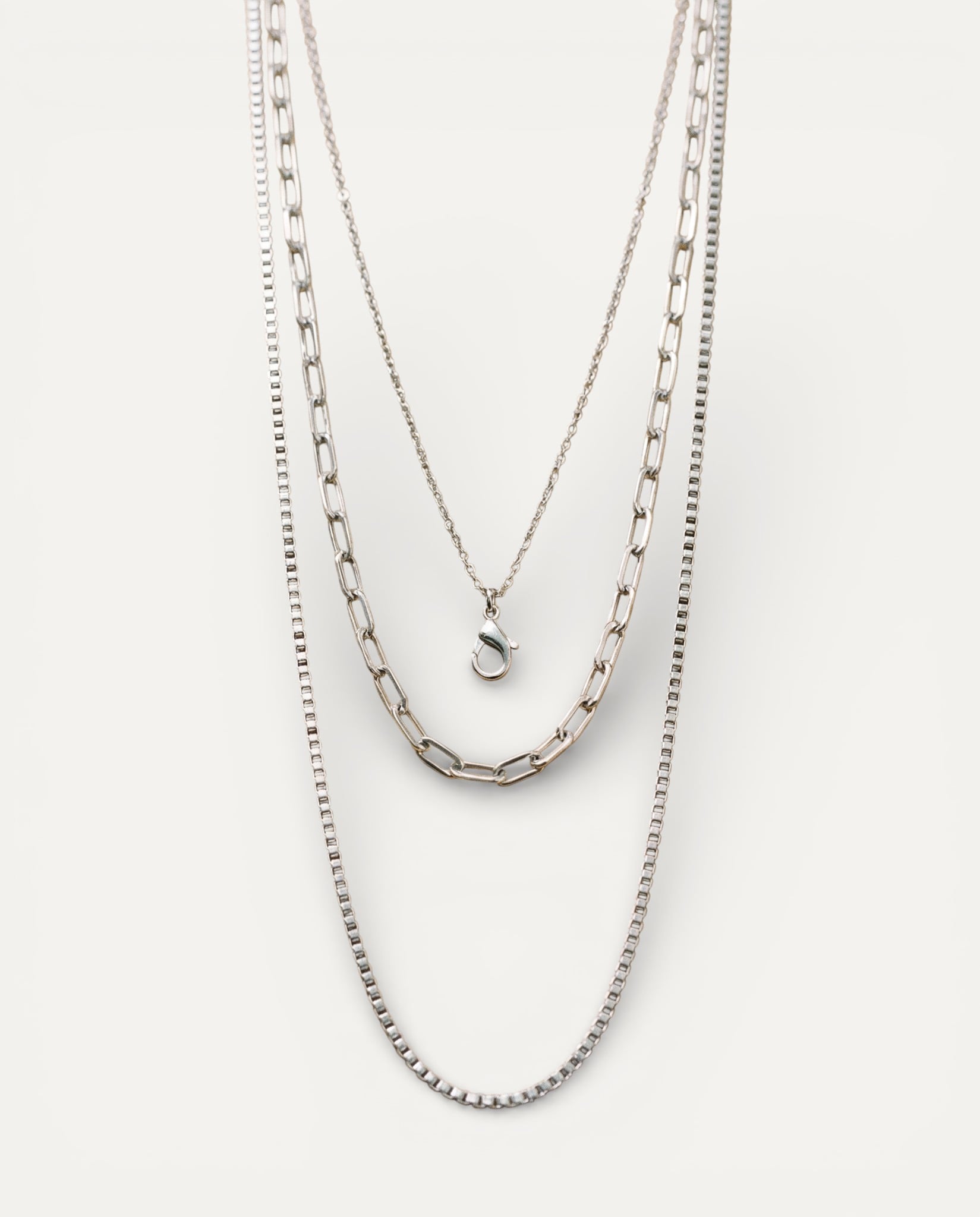 Three-Layer Stainless Steel Necklace