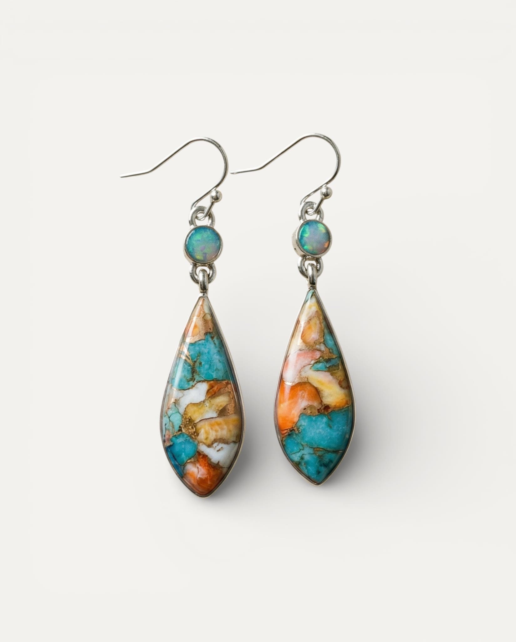 Vintage Colourful Stone Earrings