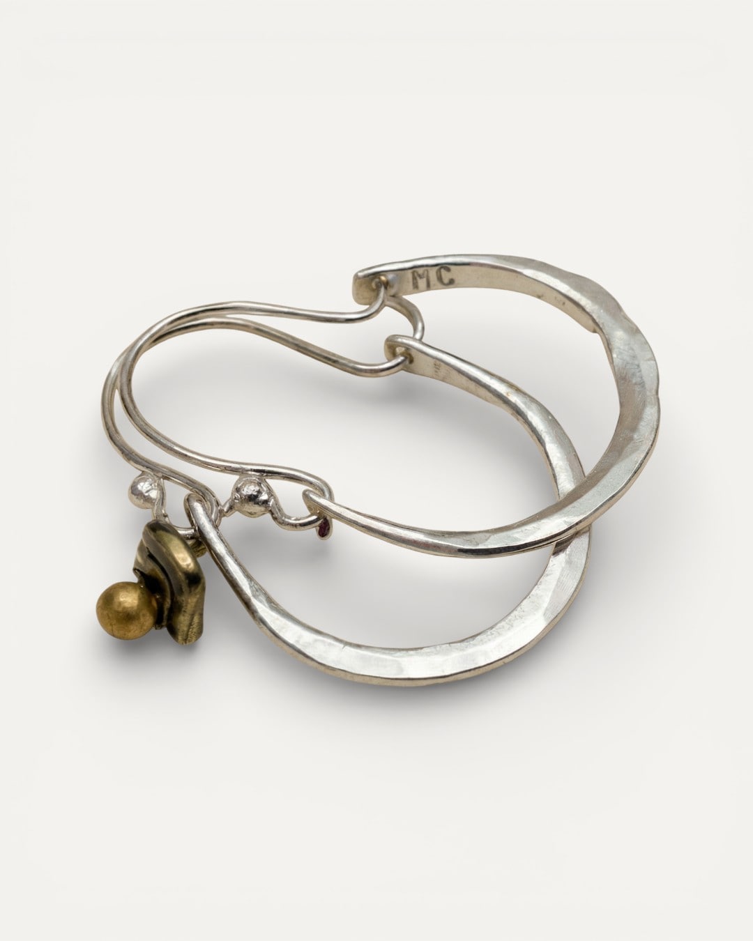 Vintage Silver Hoops