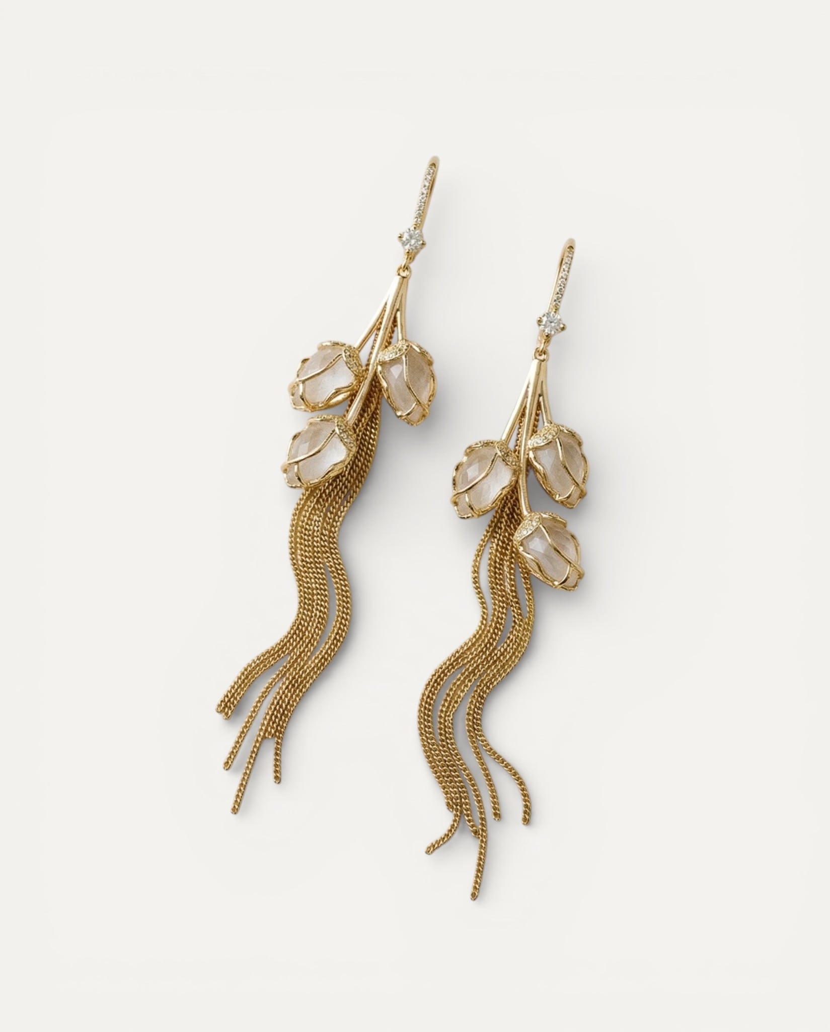 Crystal Flower Earrings