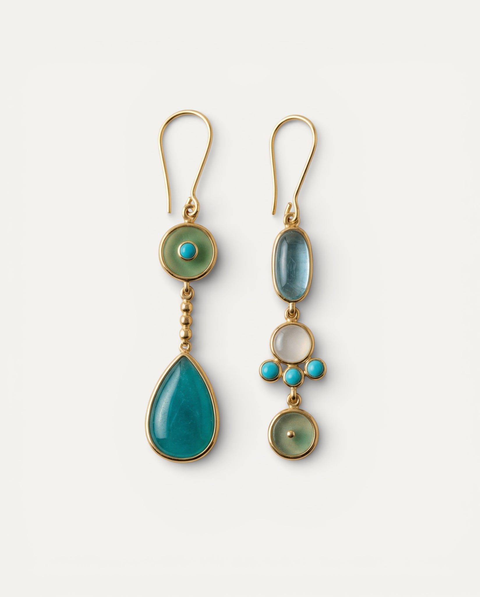 Calista | Blue Stone Drop Earrings