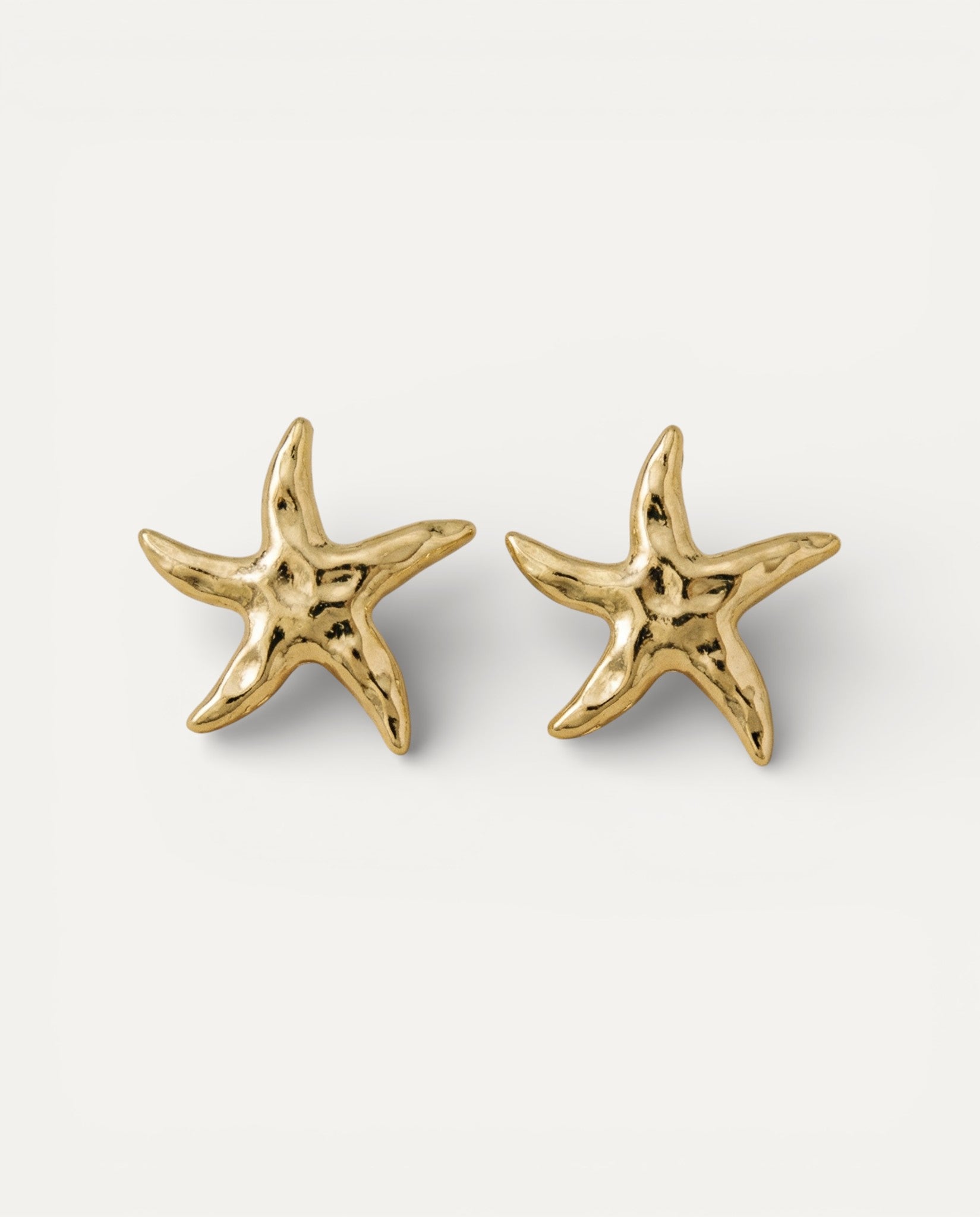 Gold Starfish Earrings