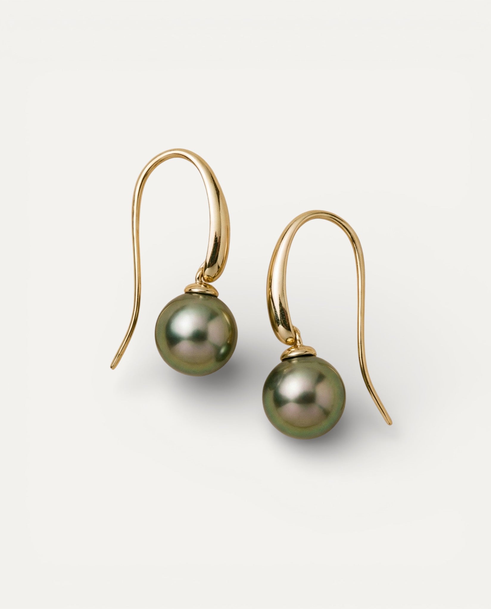 Elegant Olive Pearl Earrings