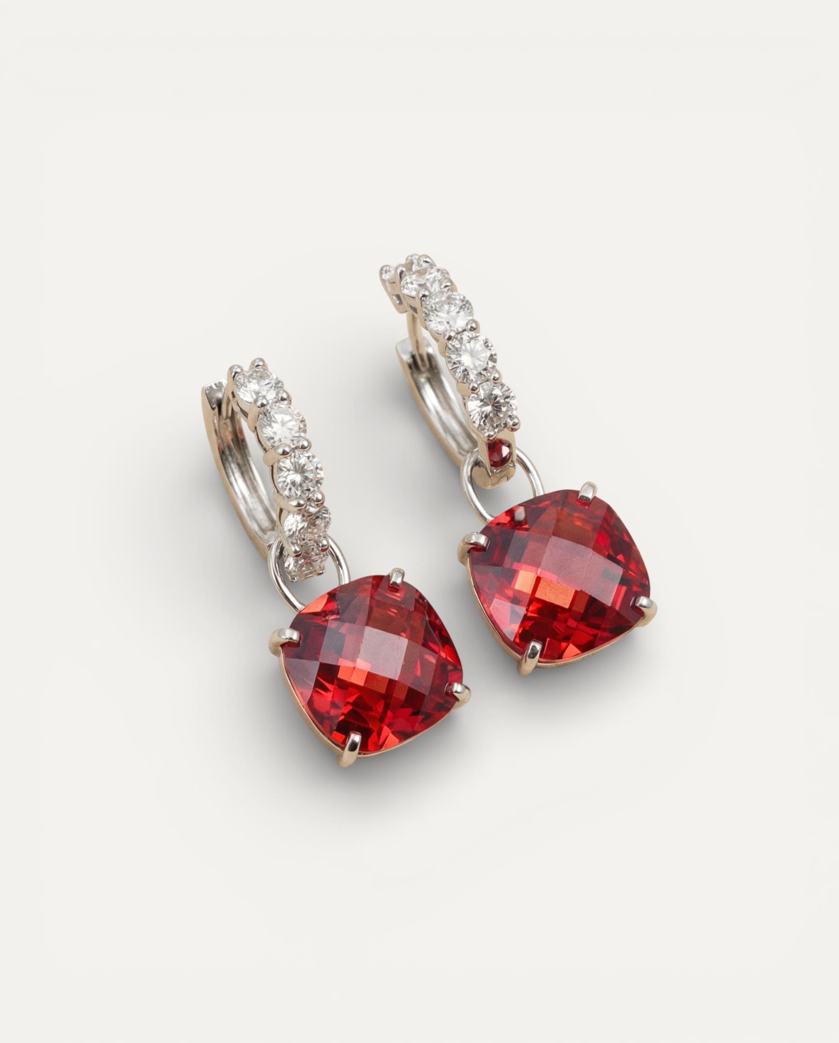 Ruby and Diamond Earrings