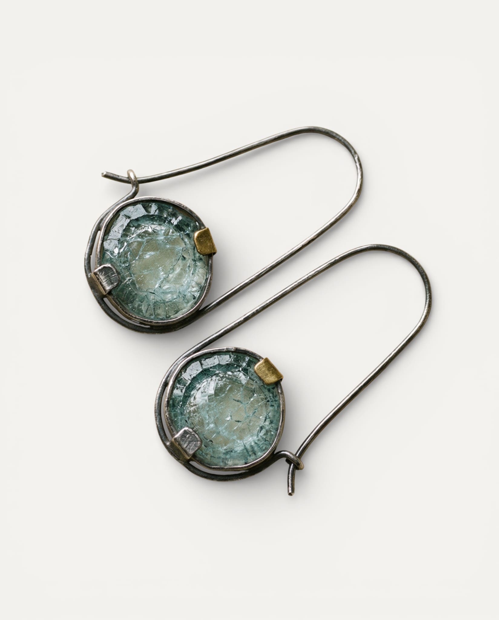 Vintage Ocean Crystal Earrings