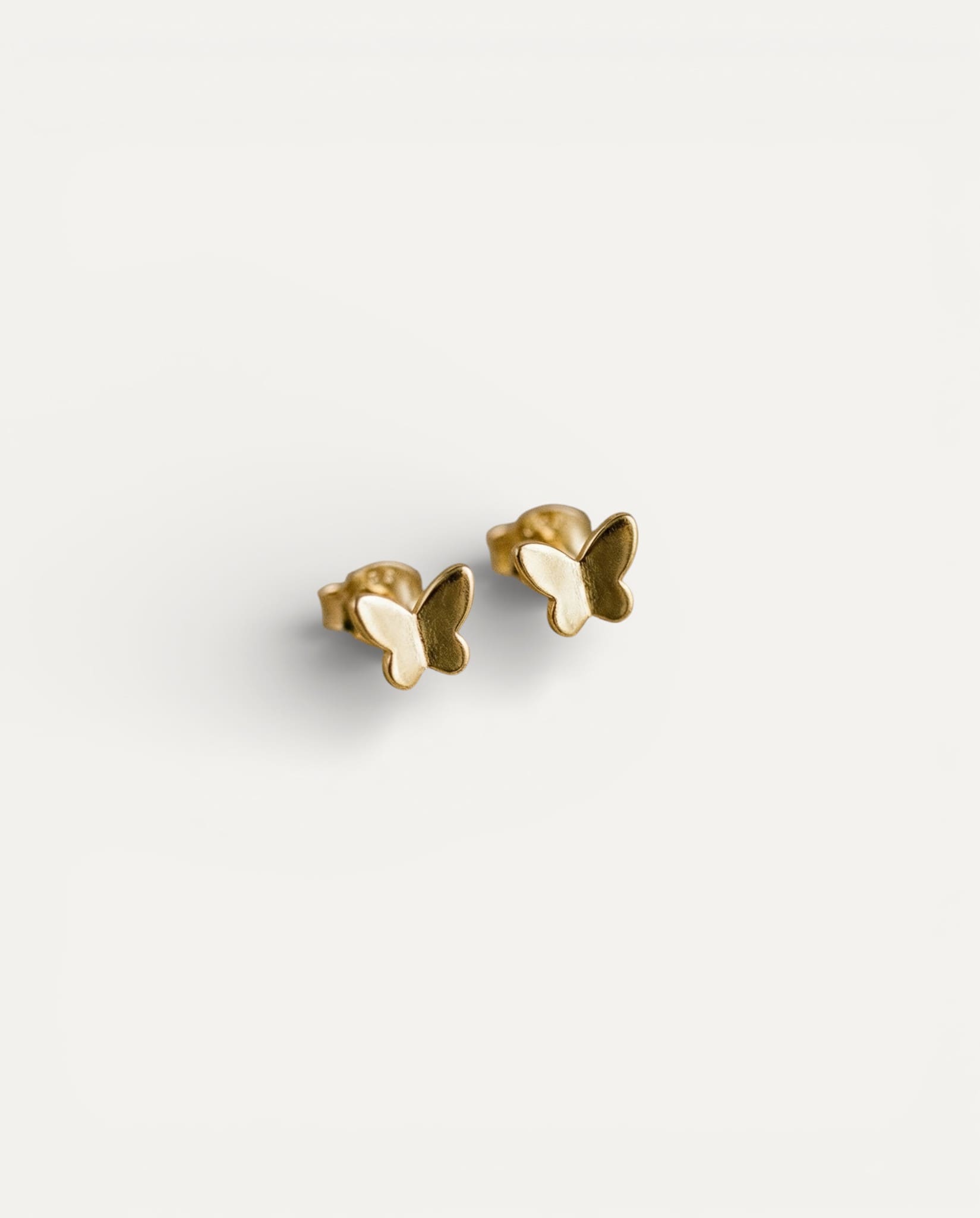 Small Gold Papillon Earrings