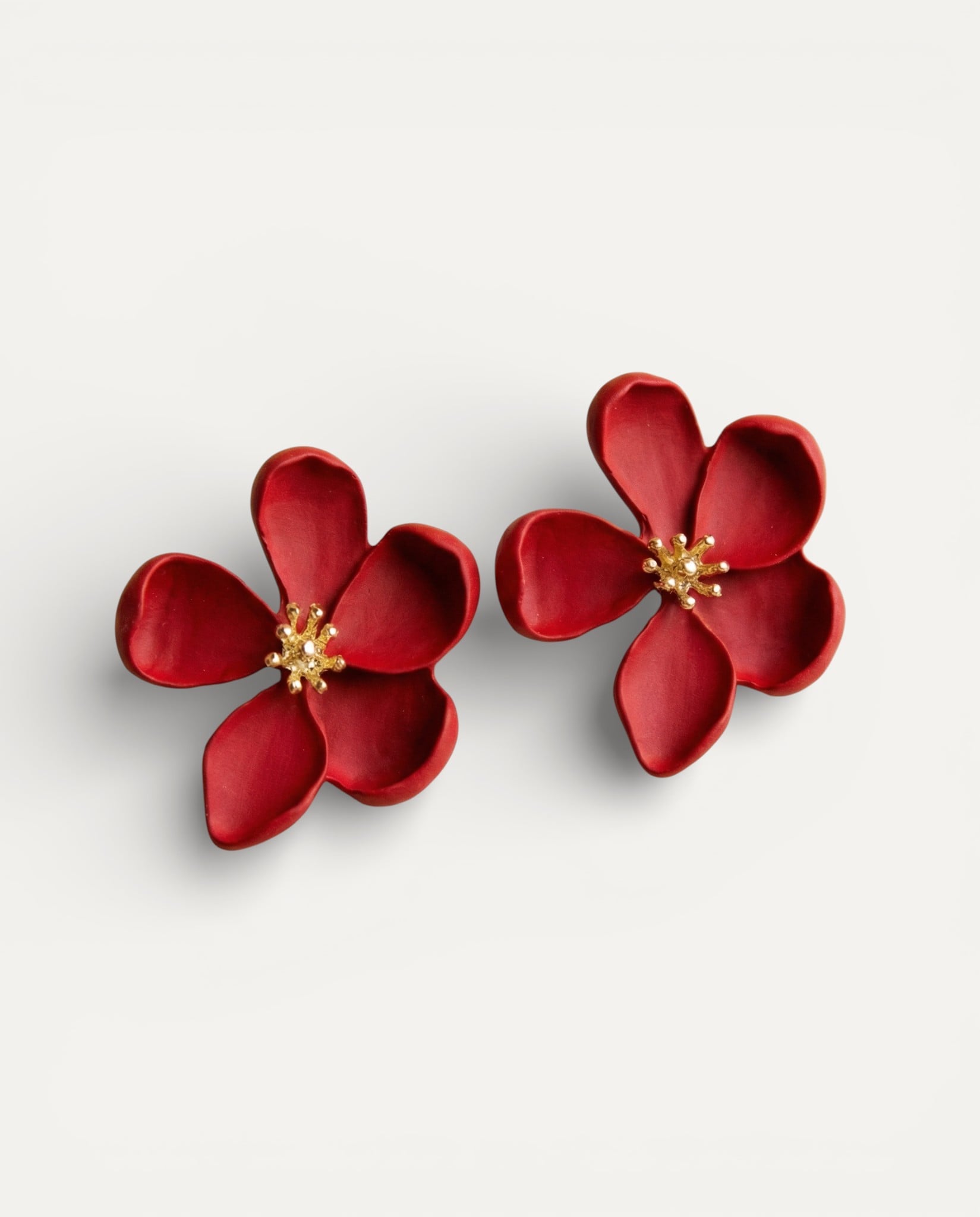 Gold Flower Earrings