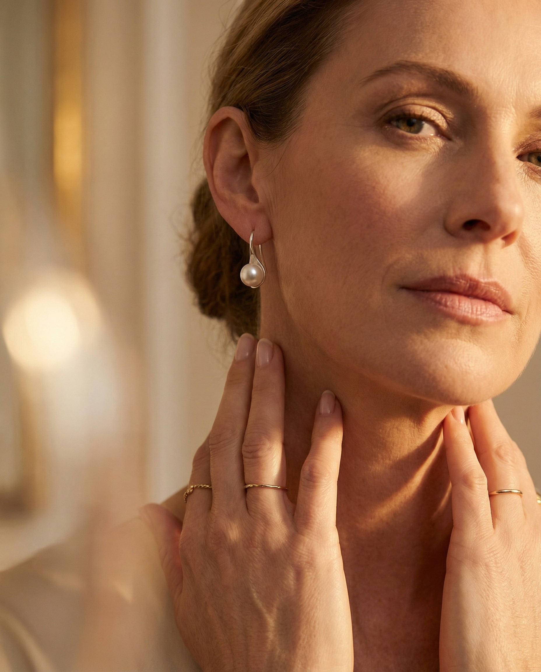 Elegant Teardrop Pearl Earrings