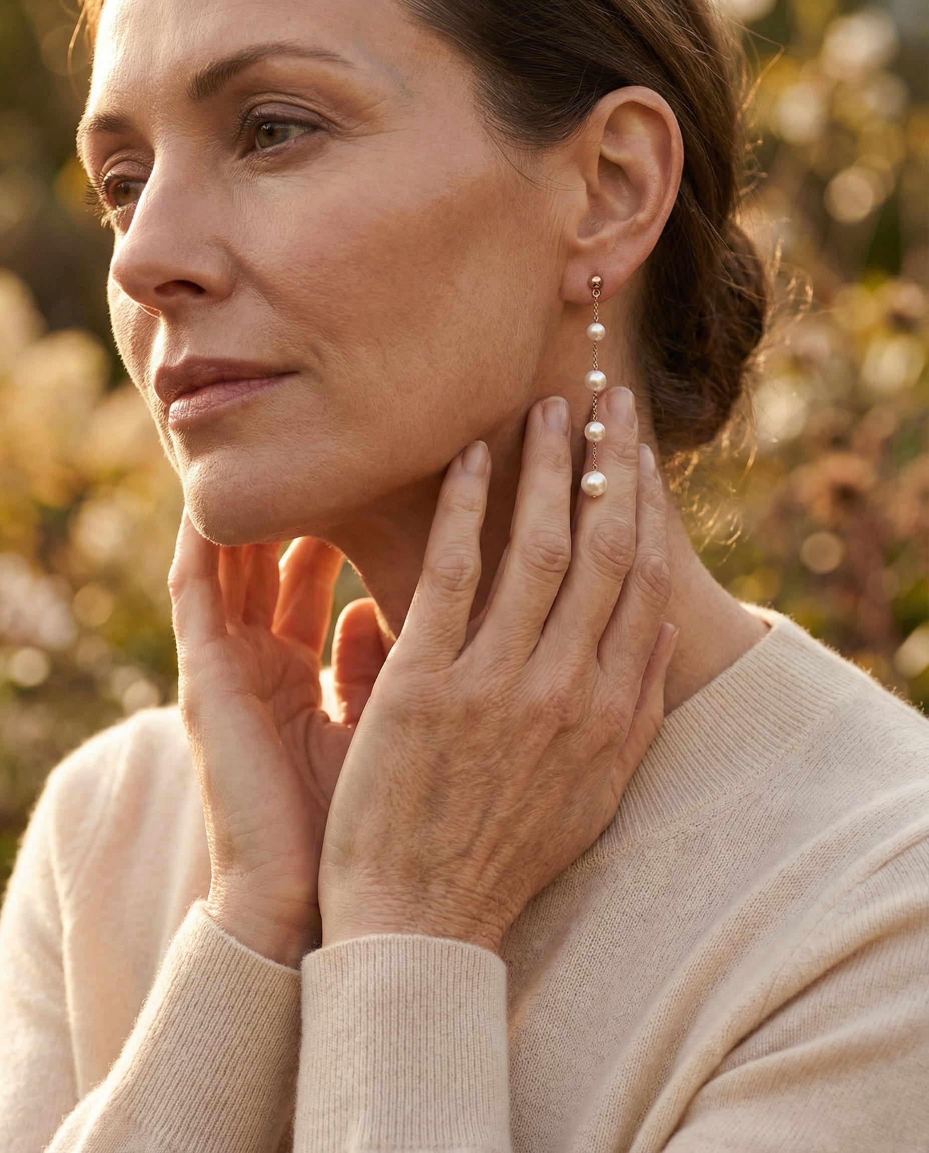 Earrings with Pearl Drops