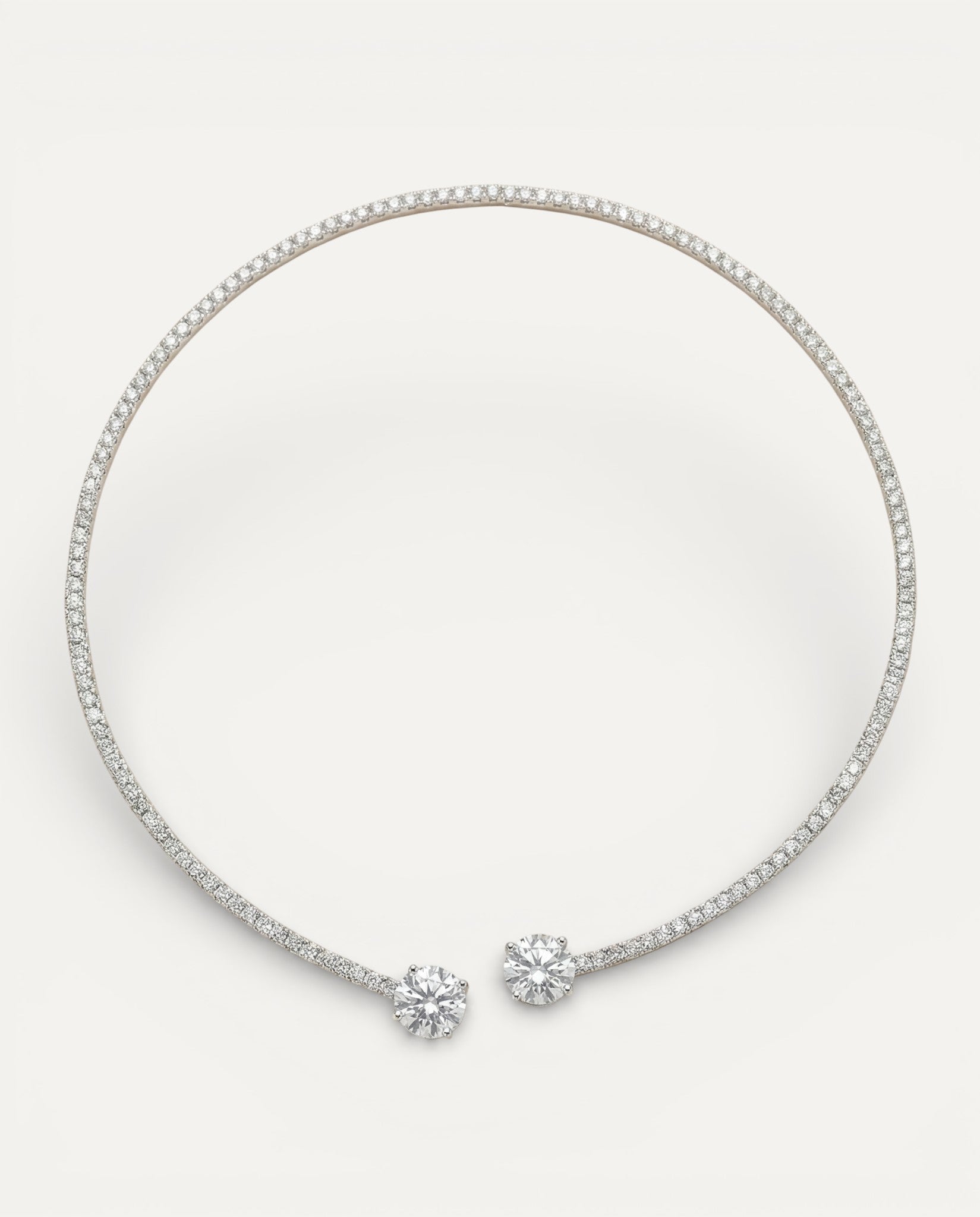 Vintage Double Cubic Zirconia Necklace