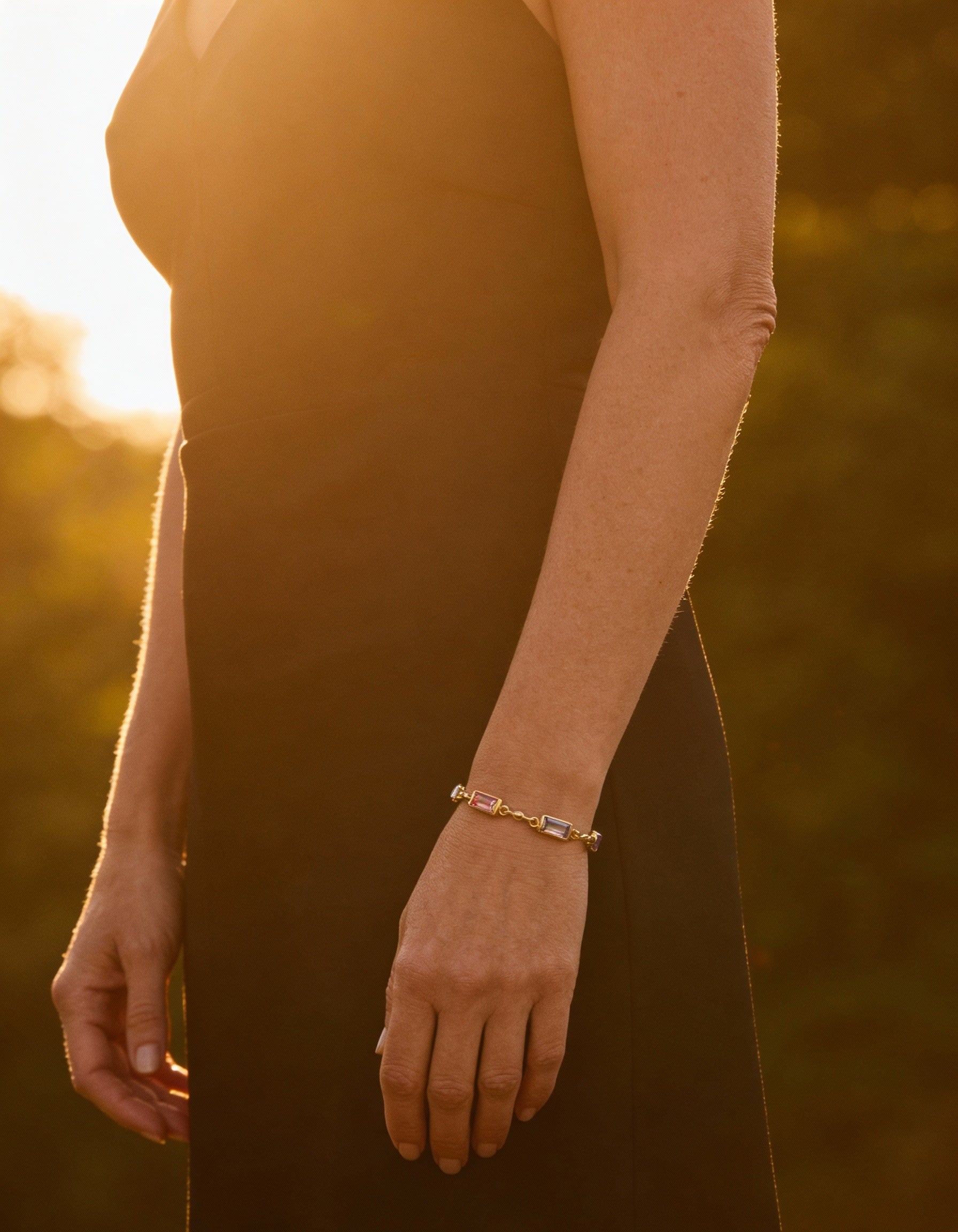 Isabella Multicoloured Stone Bracelet