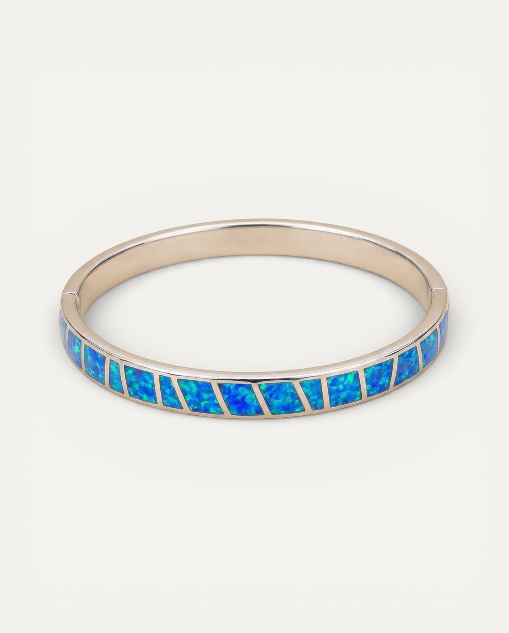 Blue Opal Silver Bracelet